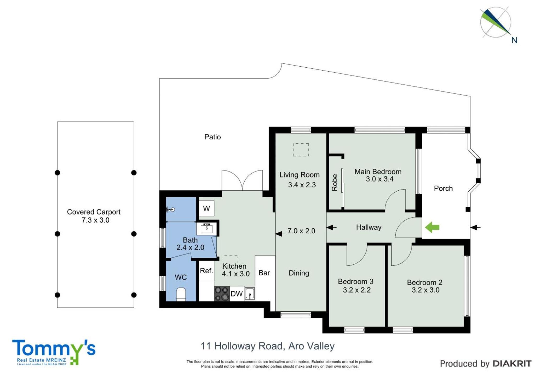 Peaceful & private city cottage with carparks