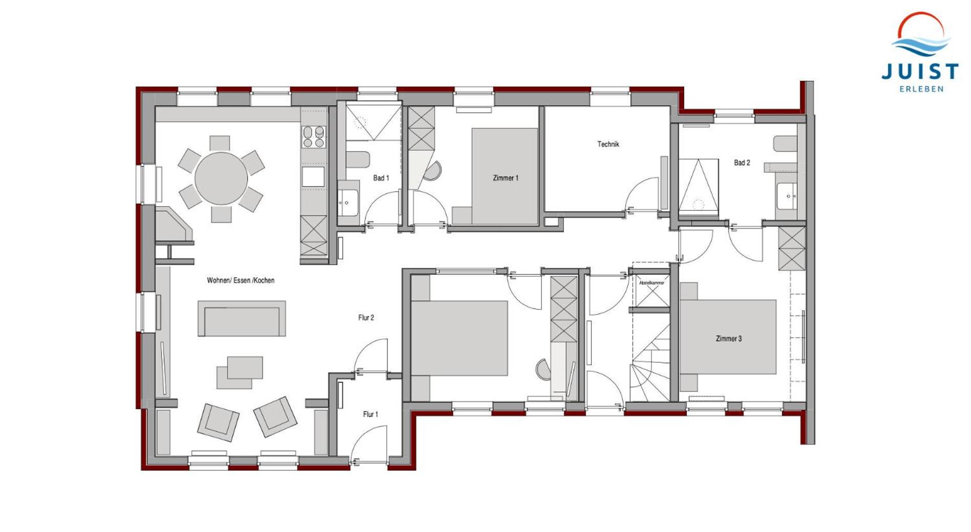 Haus Familienhafen 271 - Wohnung Sanddüne