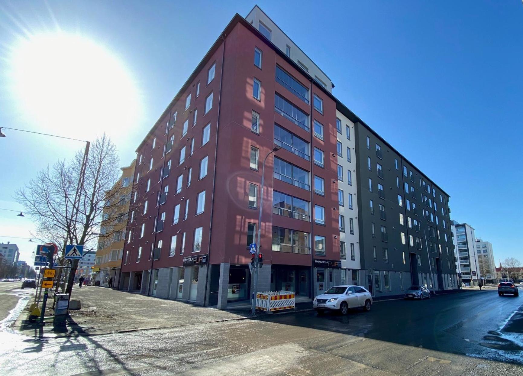 Kotimaailma Apartments, Tammelan puistokatu 22, parvekkeellinen kolmio