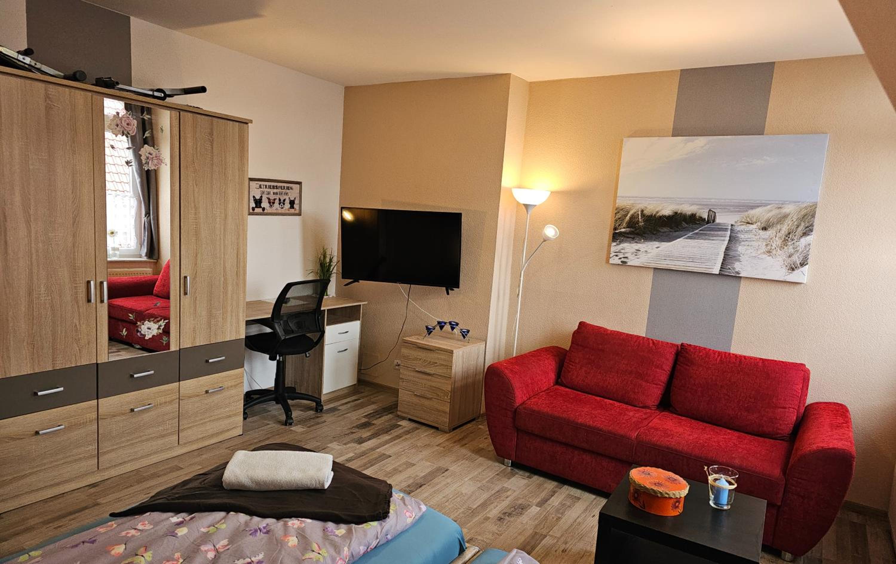 Gemütl Wohnung mit Blick auf den Hafen