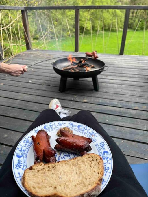 Chata na polosamotě se saunou