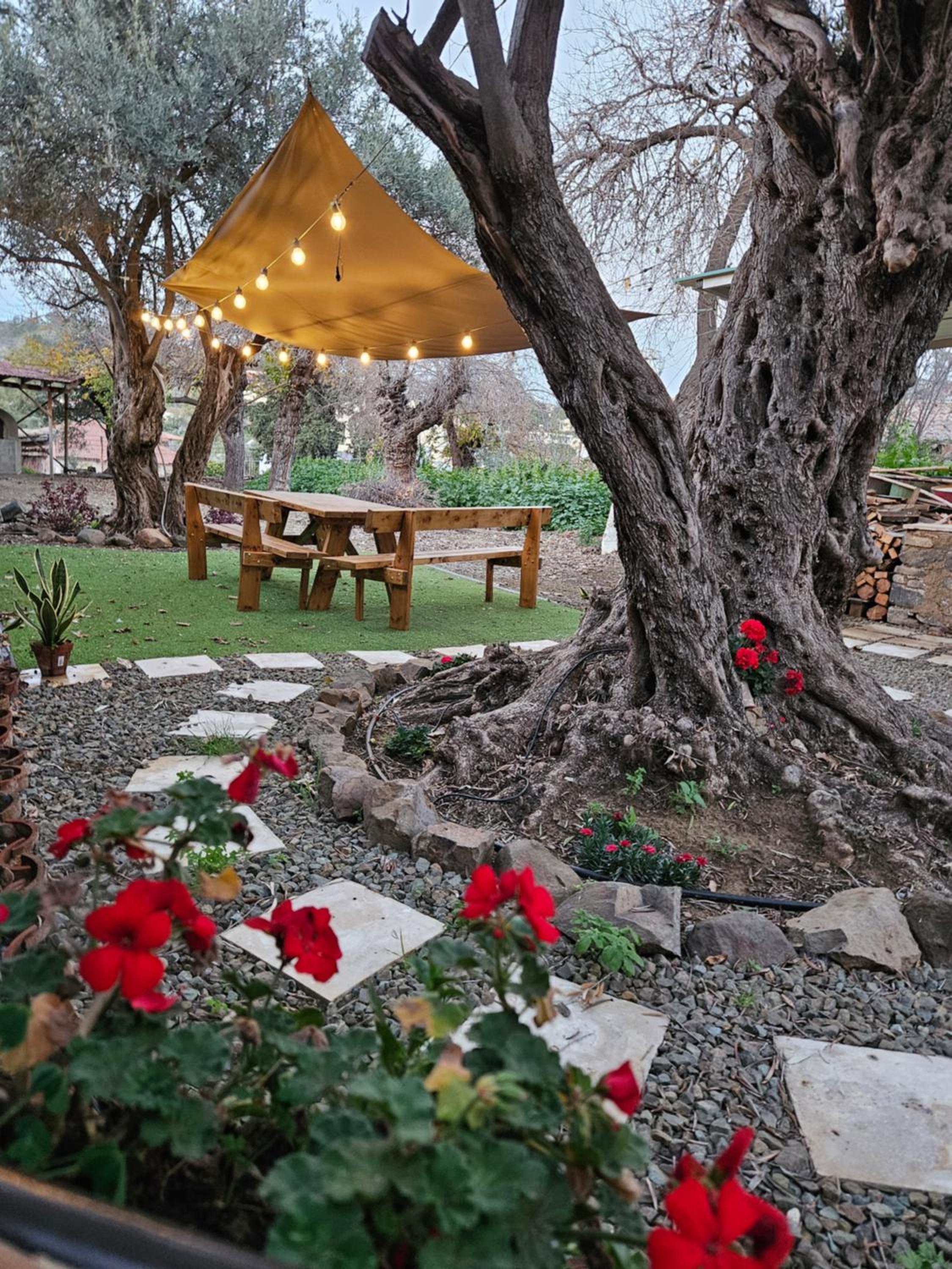 Traditional adobe house in Evrychou with cozy garden and fireplace!