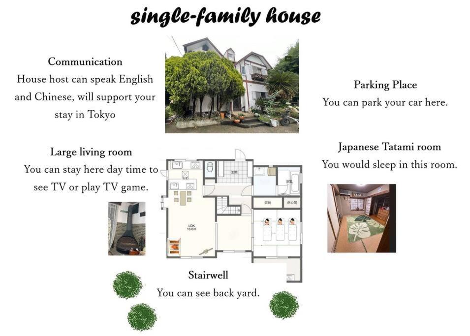 House Rental Tokyo (3 Rooms&Big Living/DiningRoom)