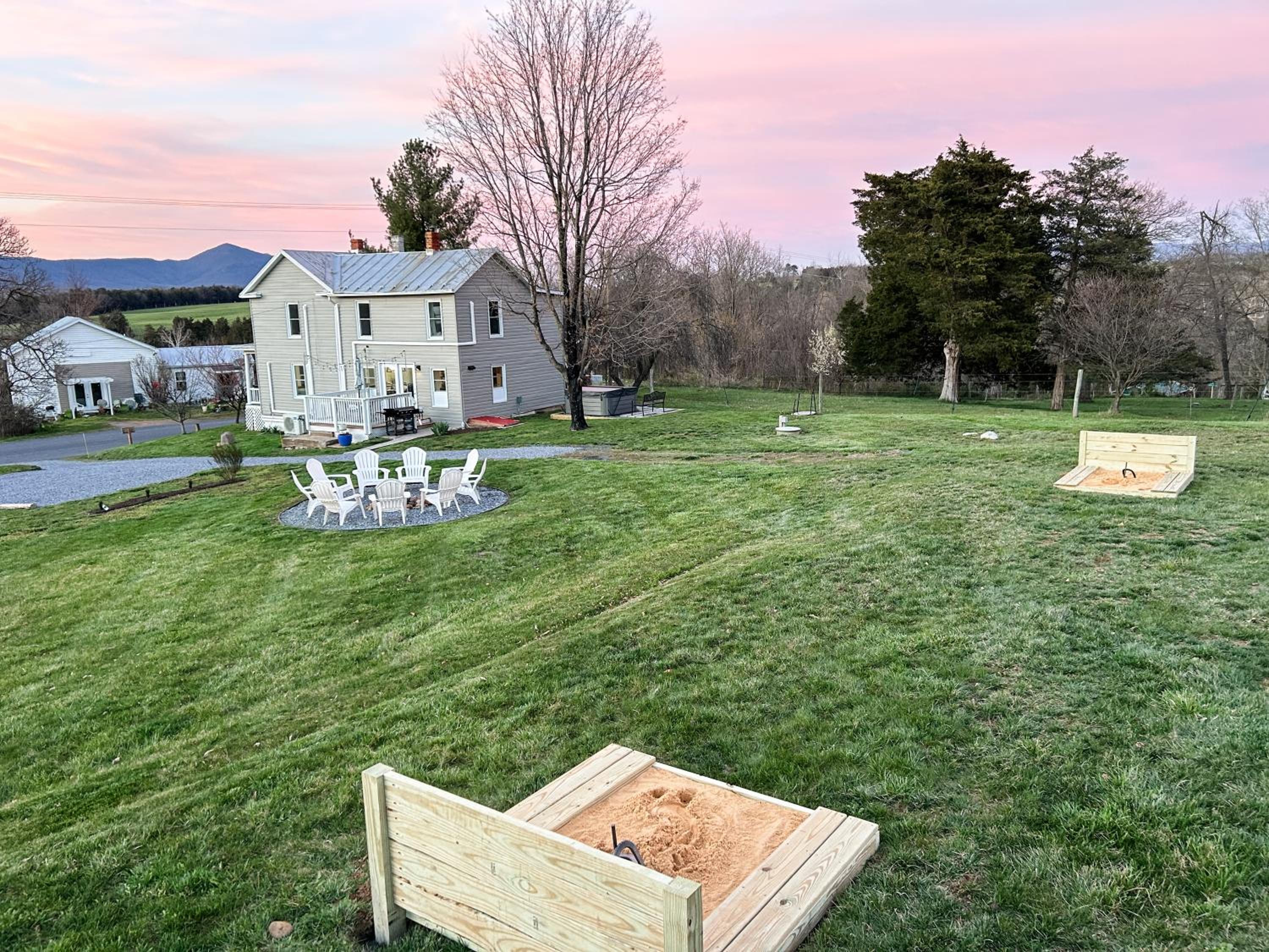 The Orchard, a family friendly home- hot tub, fire pit, yard games view 2