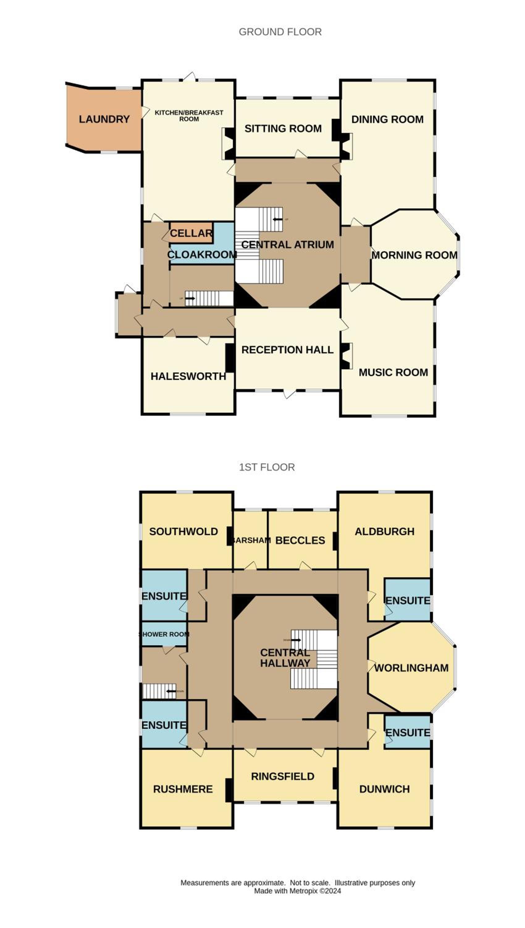 Beccles Georgian Mansion l 9 Bedrooms, Hot Tub & Parkland