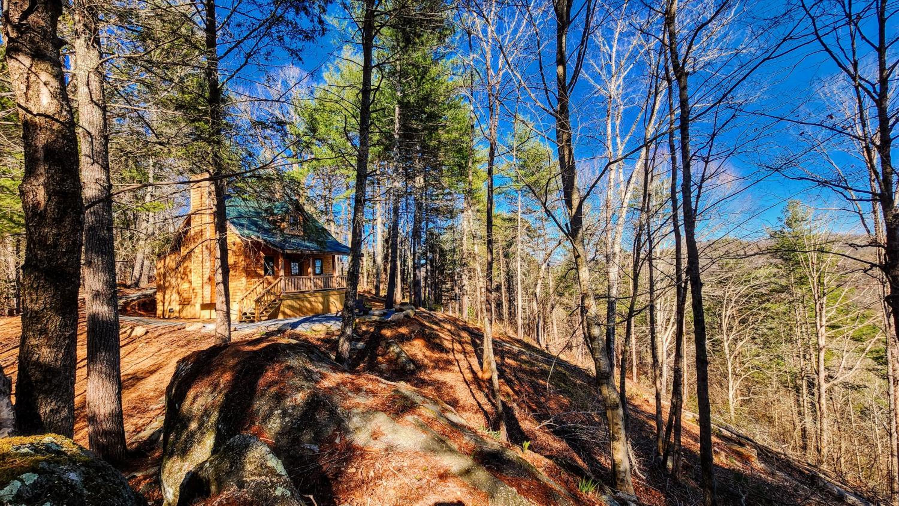 Luxury Mountain View Cabin Near Asheville NC view 4