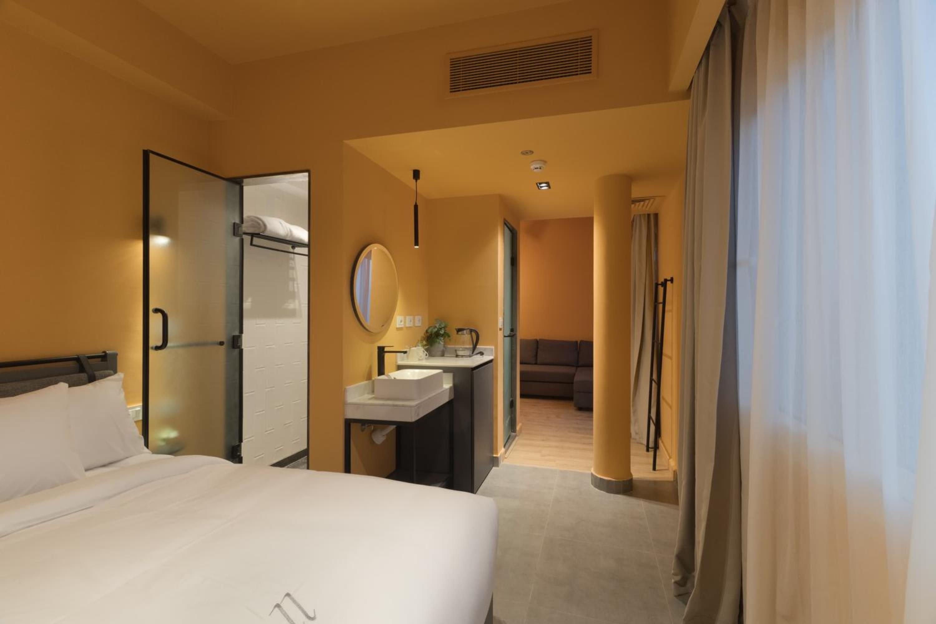 grey l studio apartments Downtown Cairo Ouzonian House