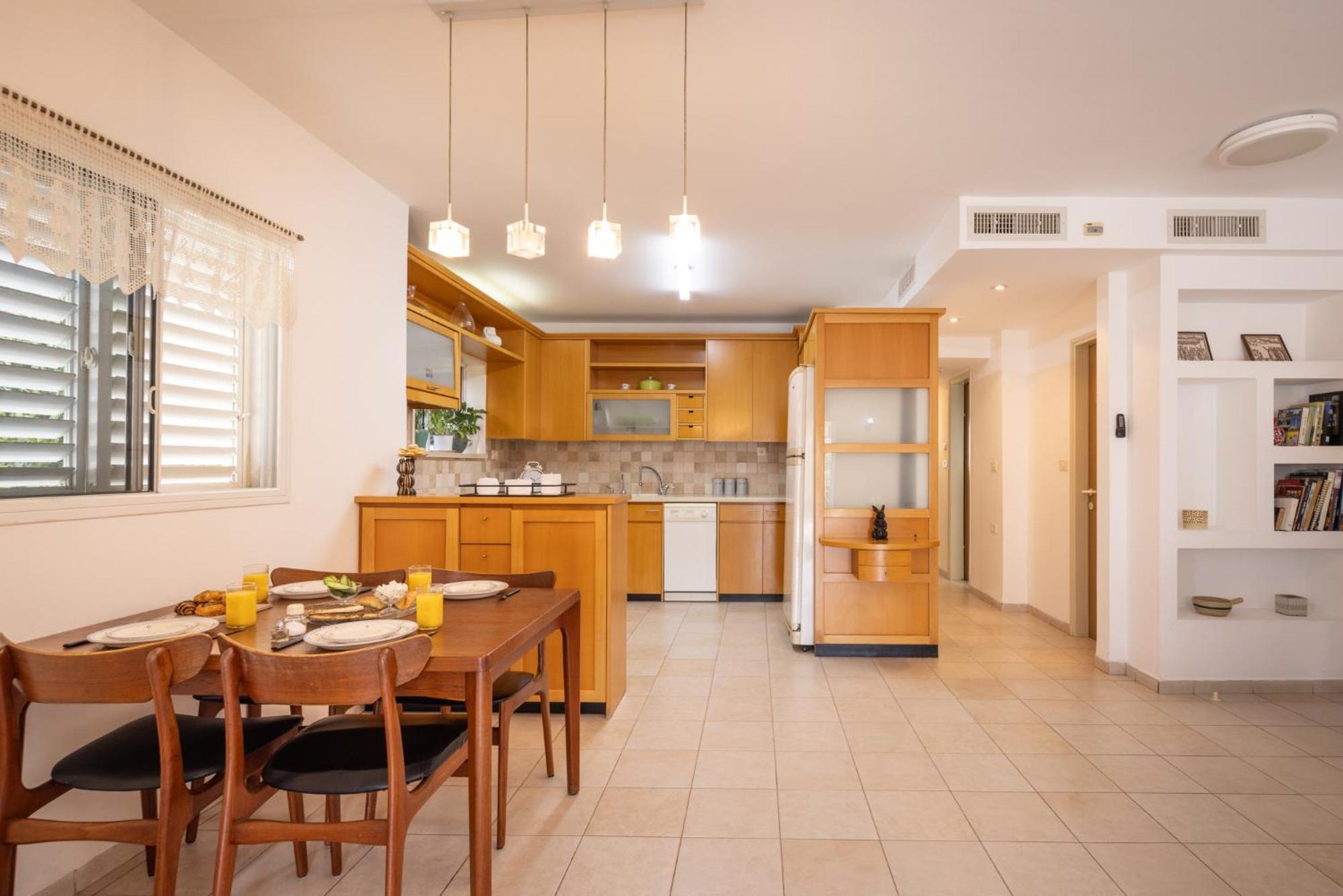 Homey Serenity Kiryat Haim Apartment with Mamad by Sea N Rent view 3