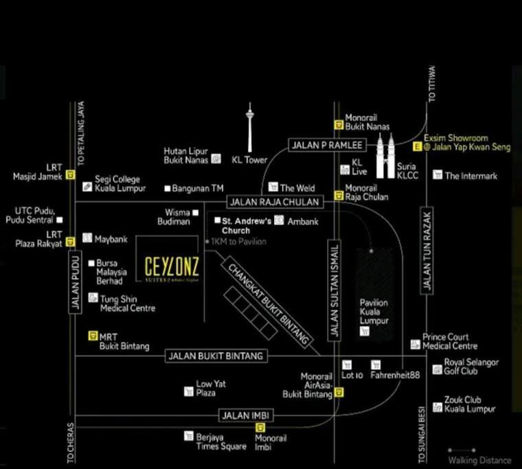 Stylish Ceylonz Suite near Bukit Bintang 4pax