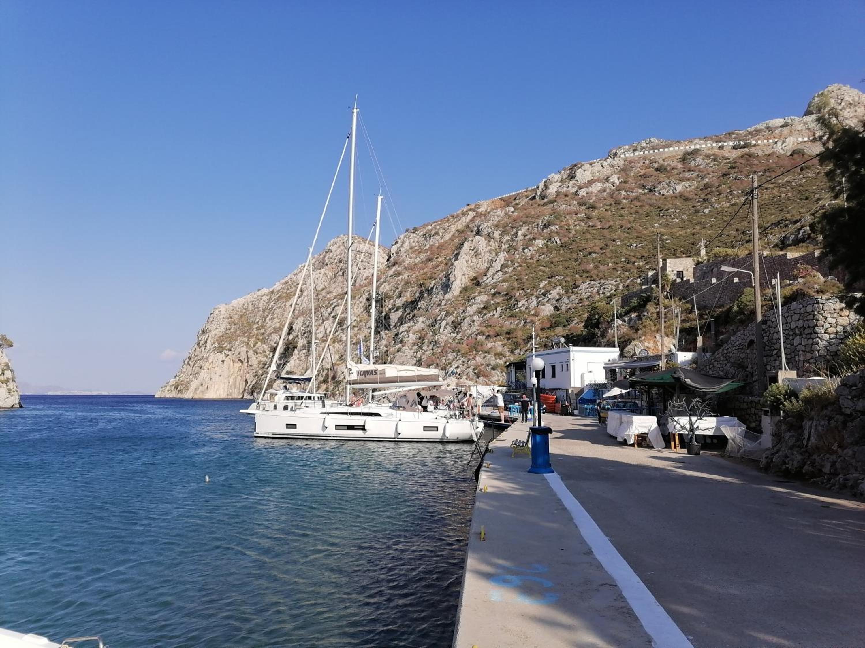 kalymnos Island Rina Vathy fiord house view 4