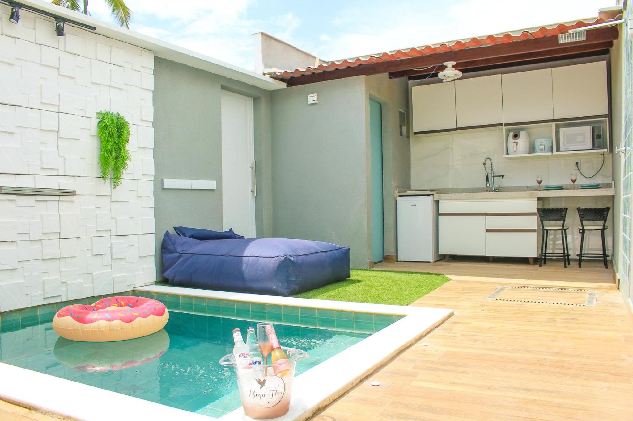 Villa Beija-Flor2: Suíte alexa e piscina privativa