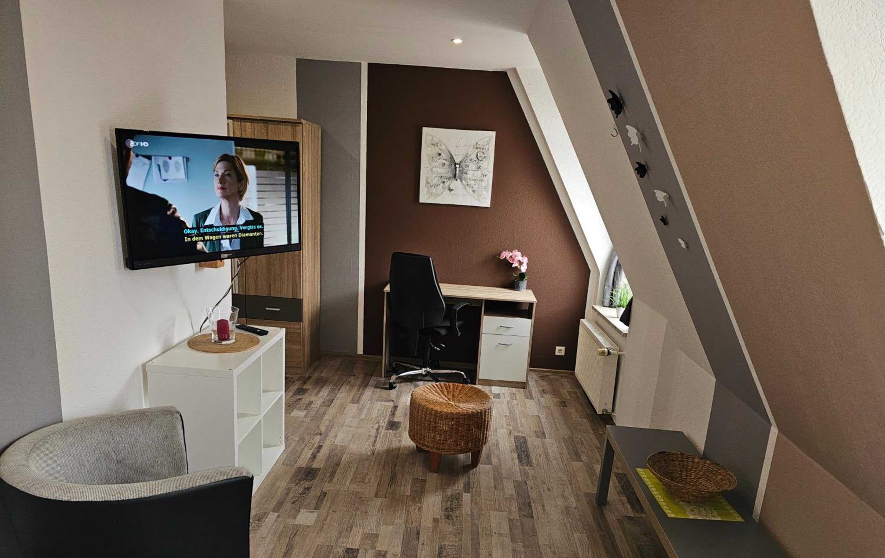 Gemütl Wohnung mit Blick auf den Hafen
