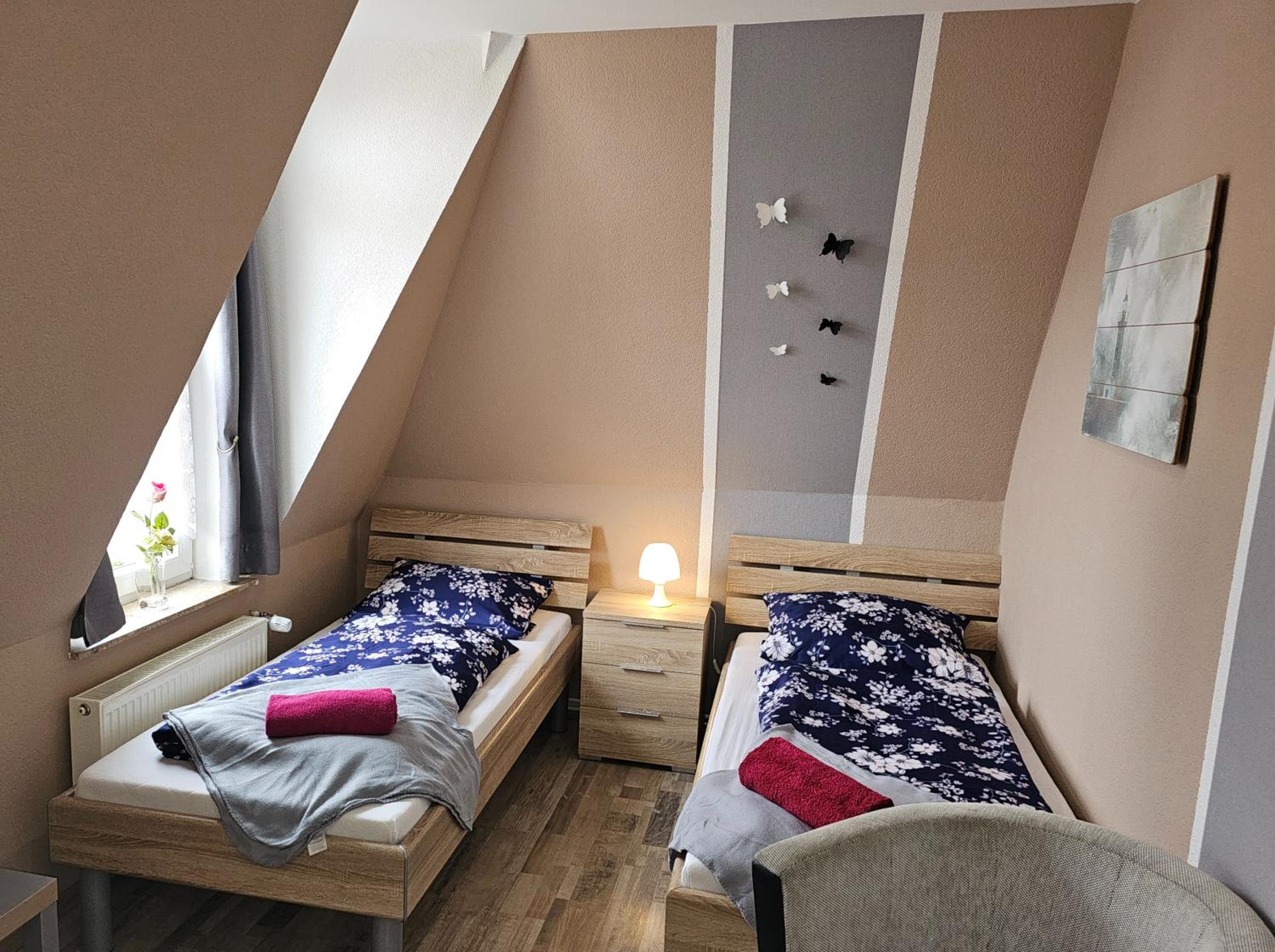 Gemütl Wohnung mit Blick auf den Hafen
