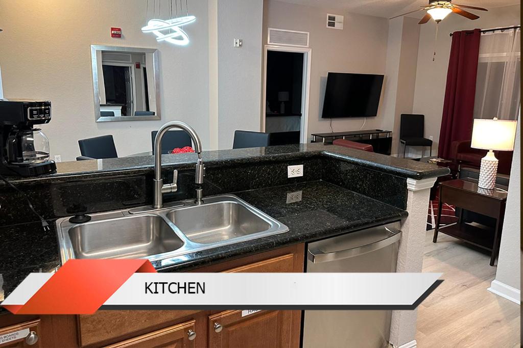 Spider-Man-themed condo near Disney, Sea World, Universal and OCCC with pool, spa, restaurants, shuttle, private balcony, and view of fireworks shows