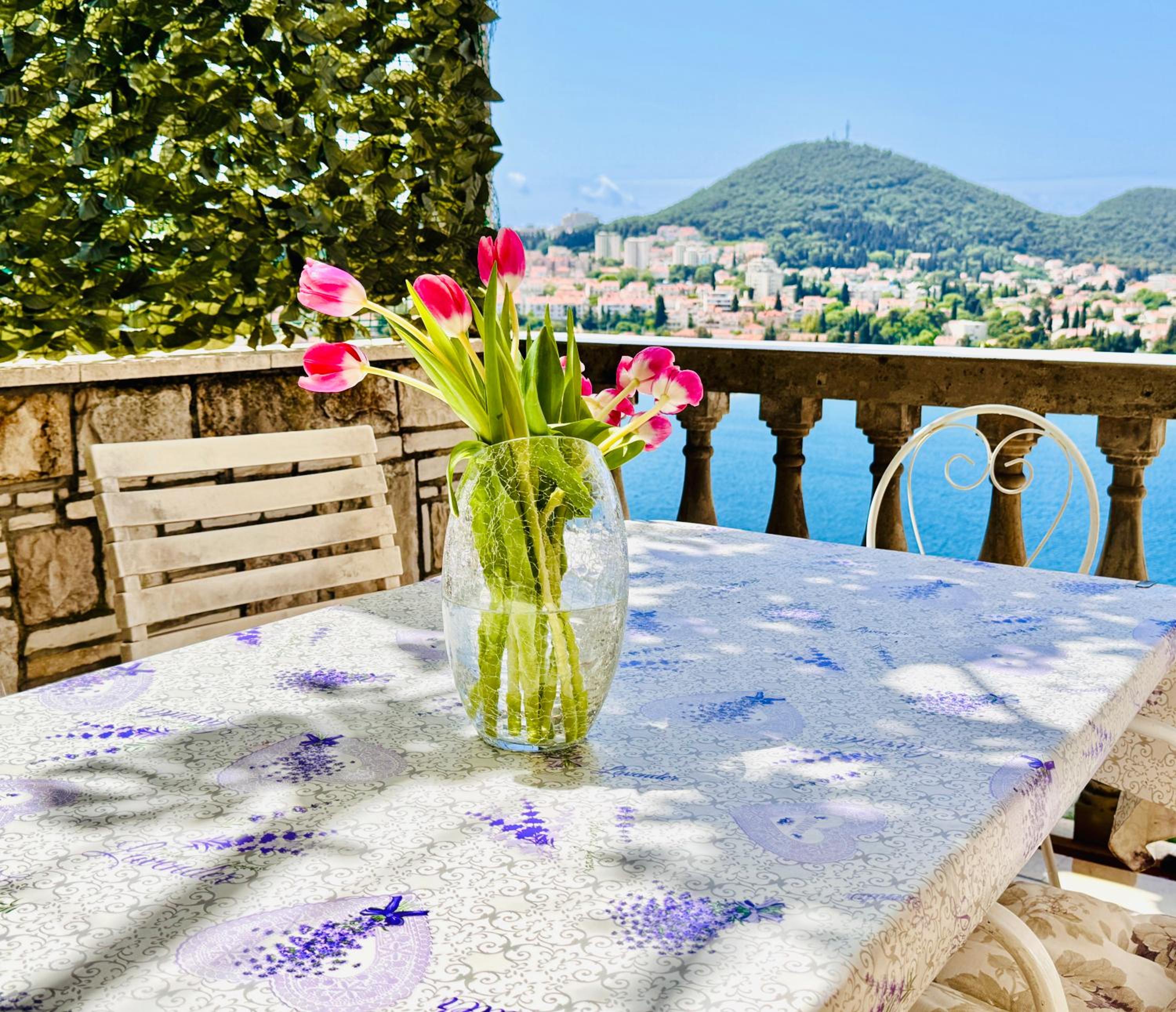 Dalmatian House, spacious stone terraces, balcony , views