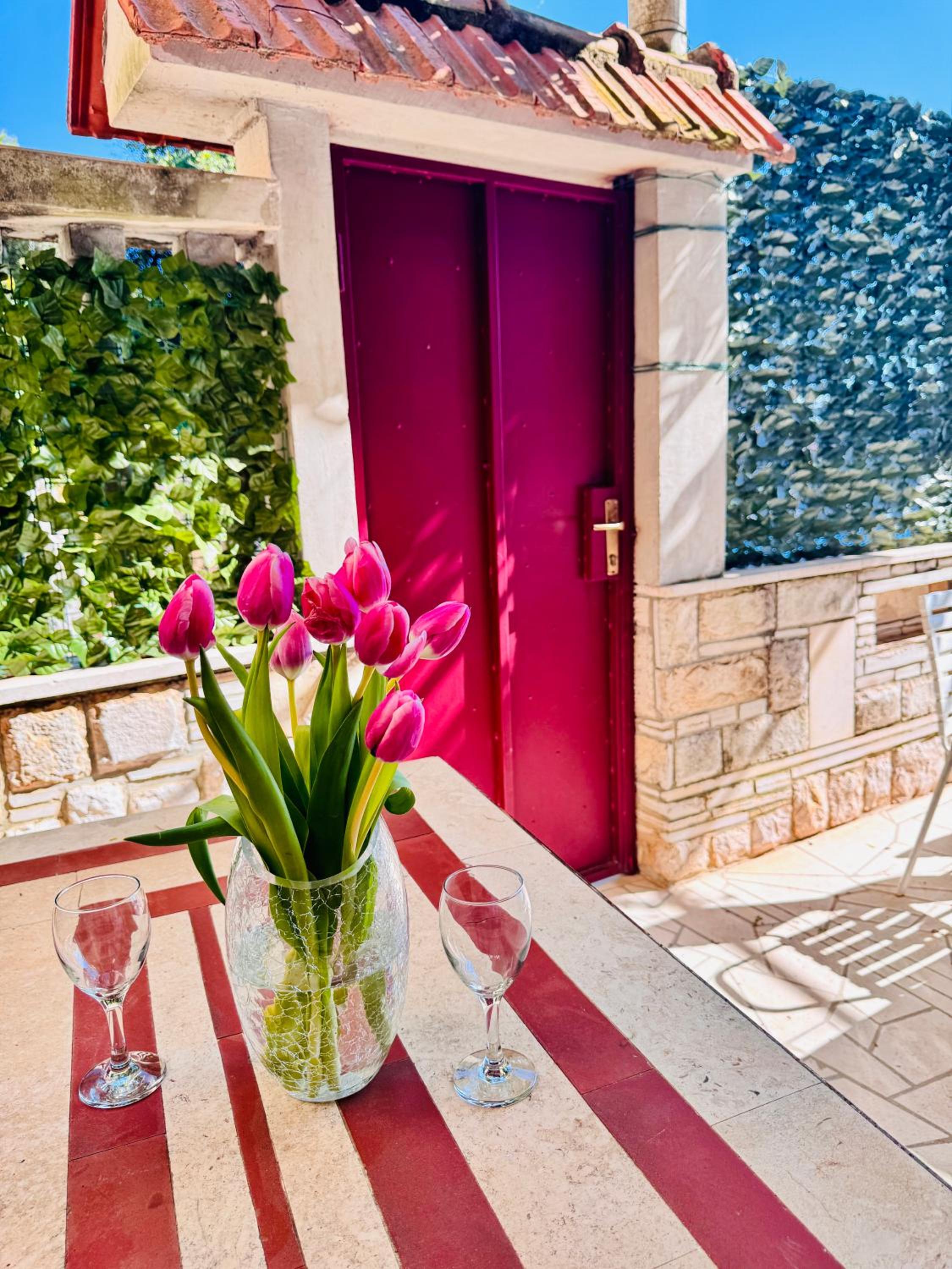 Dalmatian House, spacious stone terraces, balcony , views