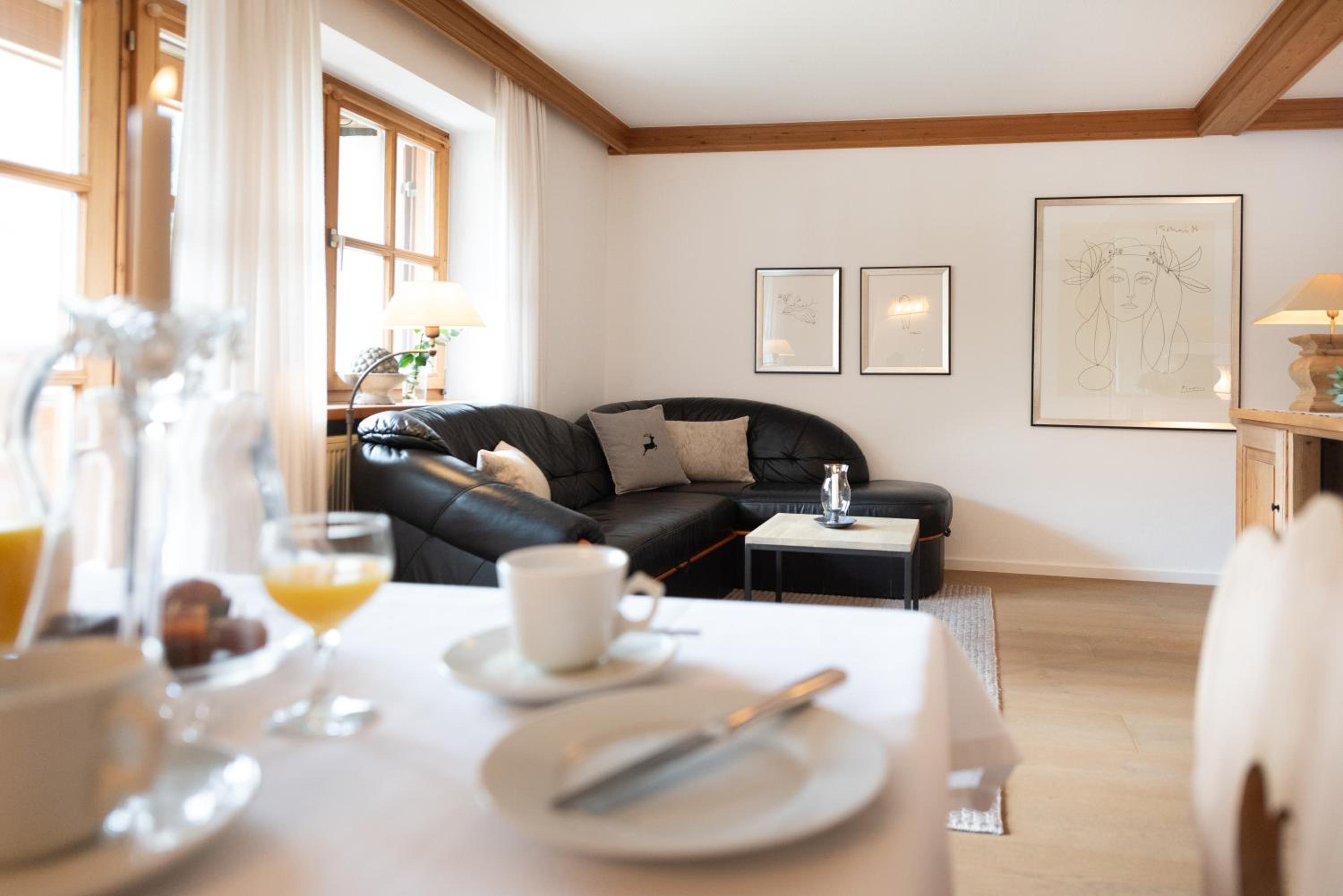 Haus Lesch - Stilvolle Appartements mit tollem Bergblick in Kreuth am Tegernsee