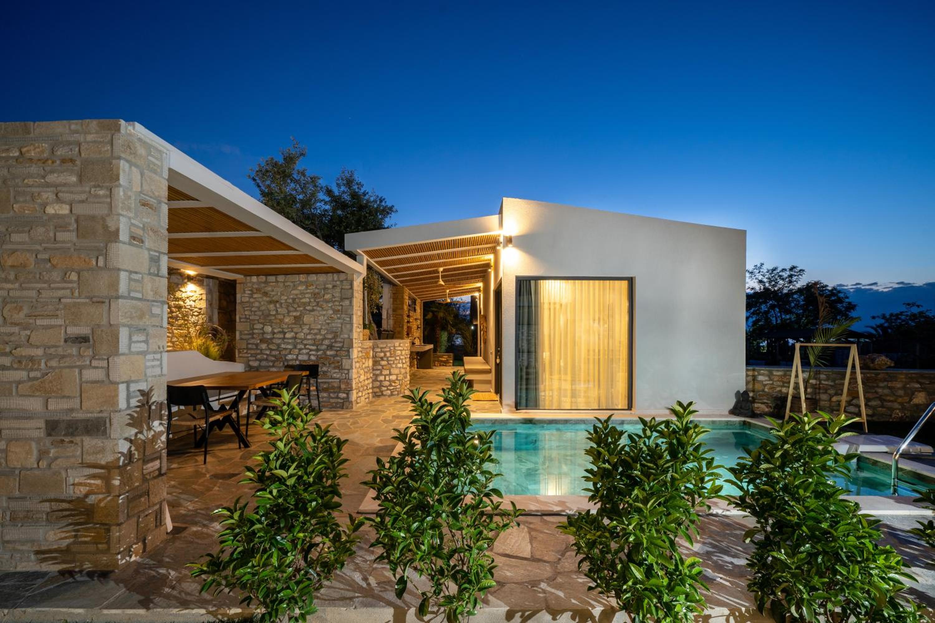 Stone Village Skala Maries view 2
