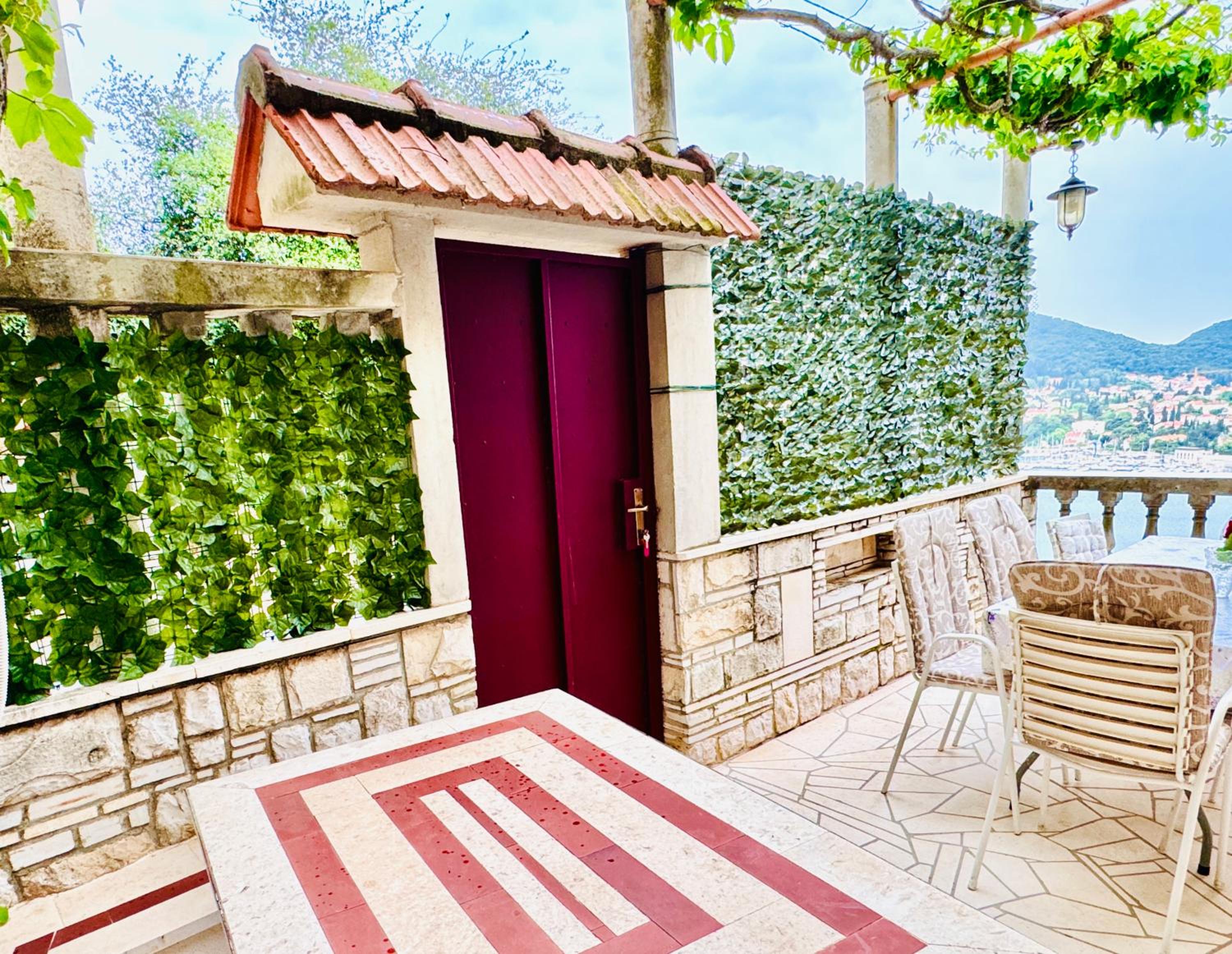 Dalmatian House, spacious stone terraces, balcony , views