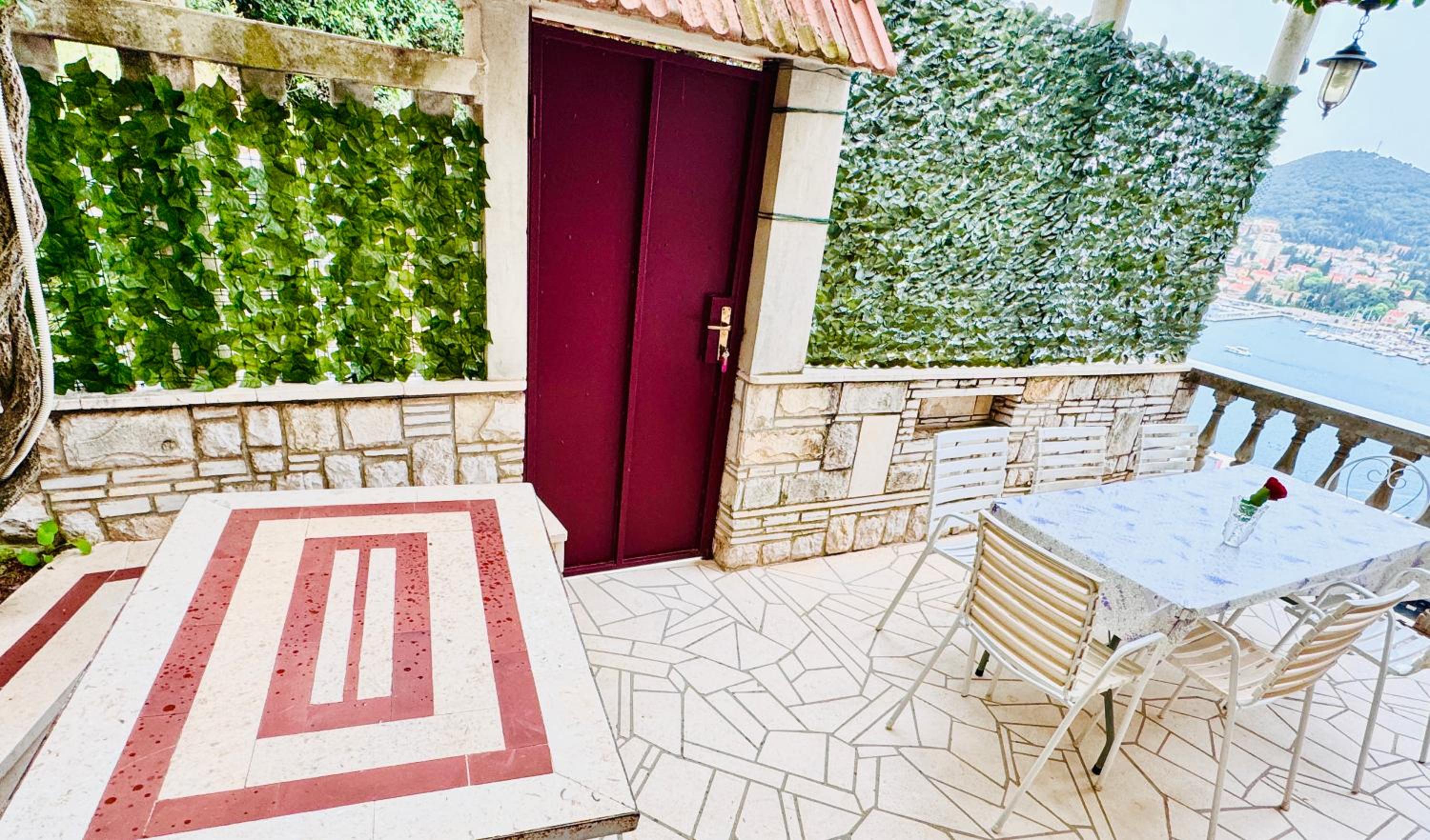 Dalmatian House, spacious stone terraces, balcony , views