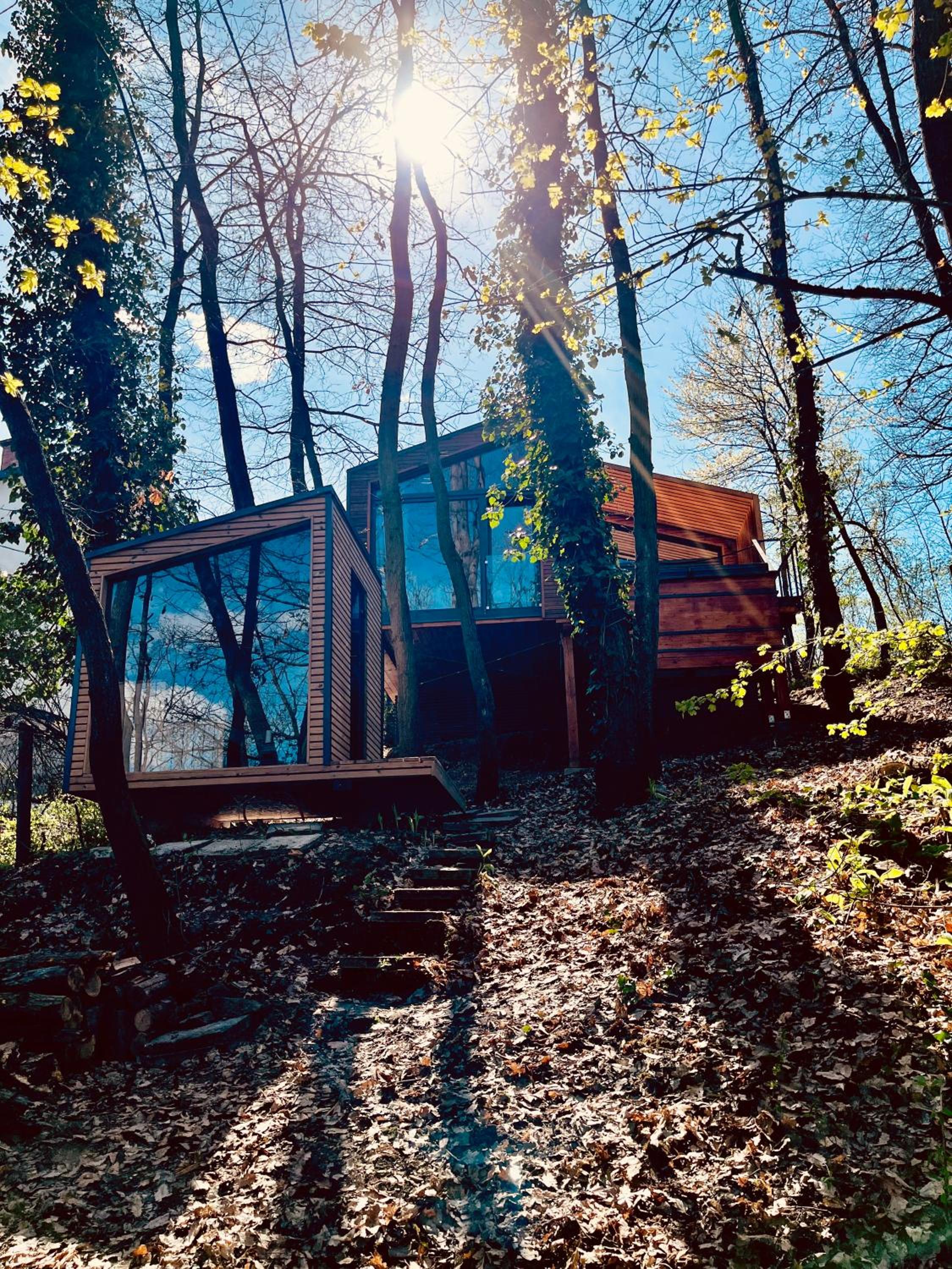 Tölgy kabin erdei pihenőház view 2
