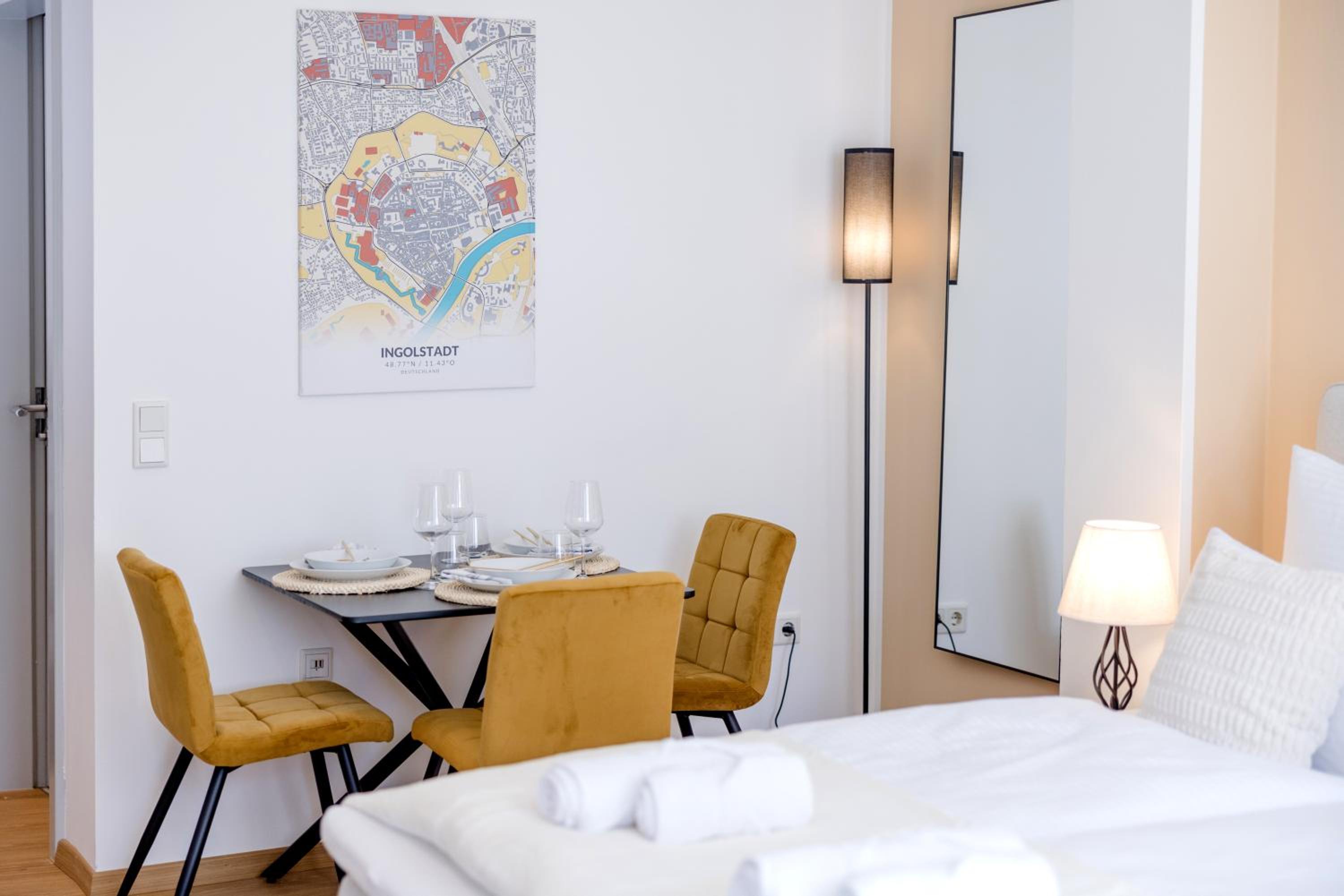 Lumen Homes - Altstadt-Studio direkt im Zentrum, Küche, öffentlicher Parkplatz ums Eck