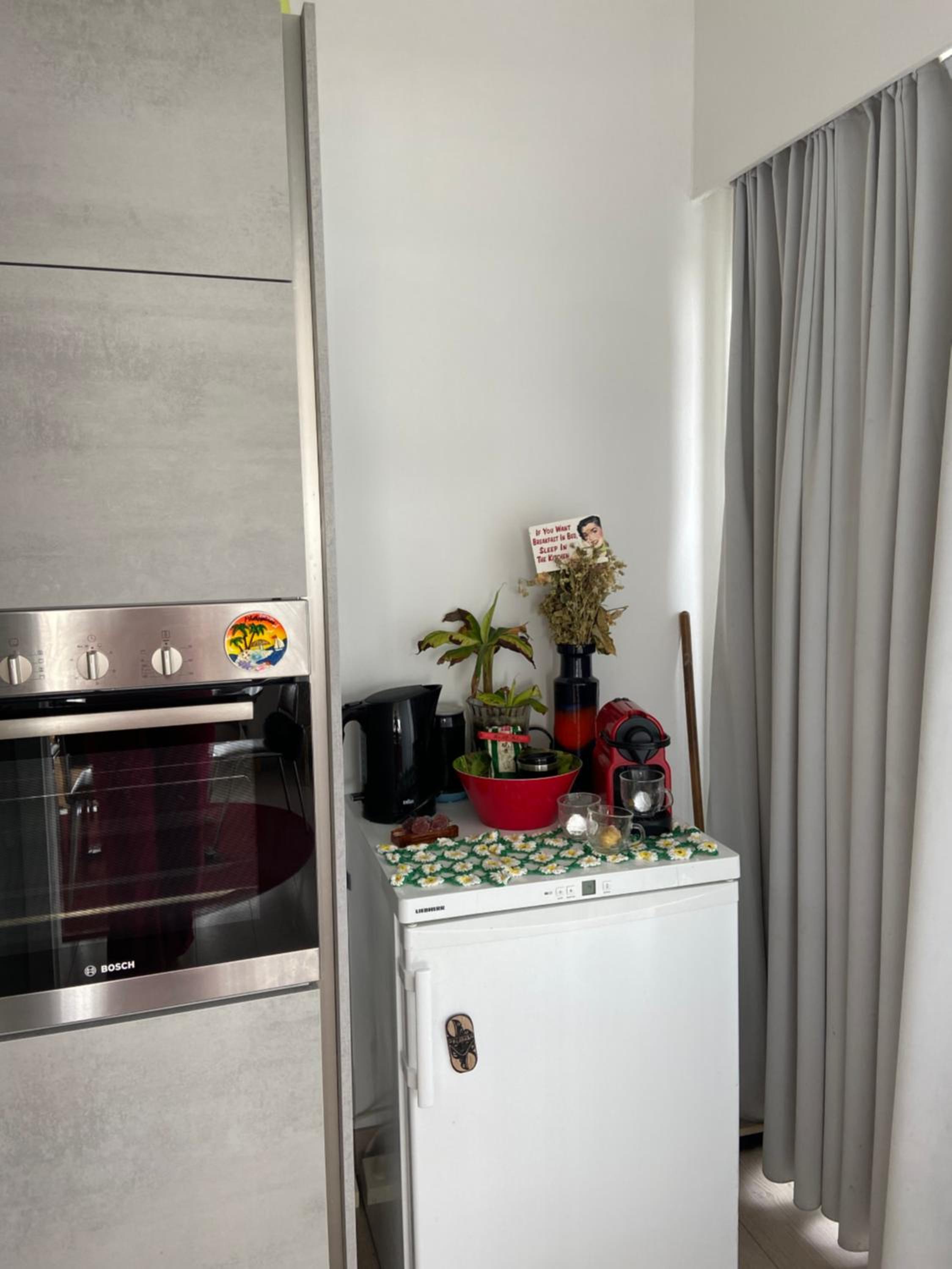 Charmant & licht appartement met groot L terras - Zicht op Mercator