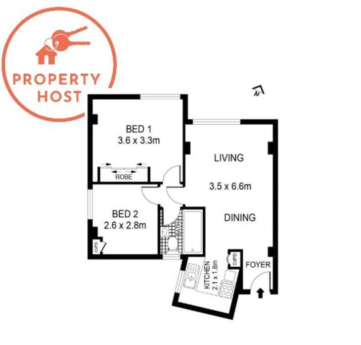 2 Bedroom Water Views Edgecliff Harbour Apartment