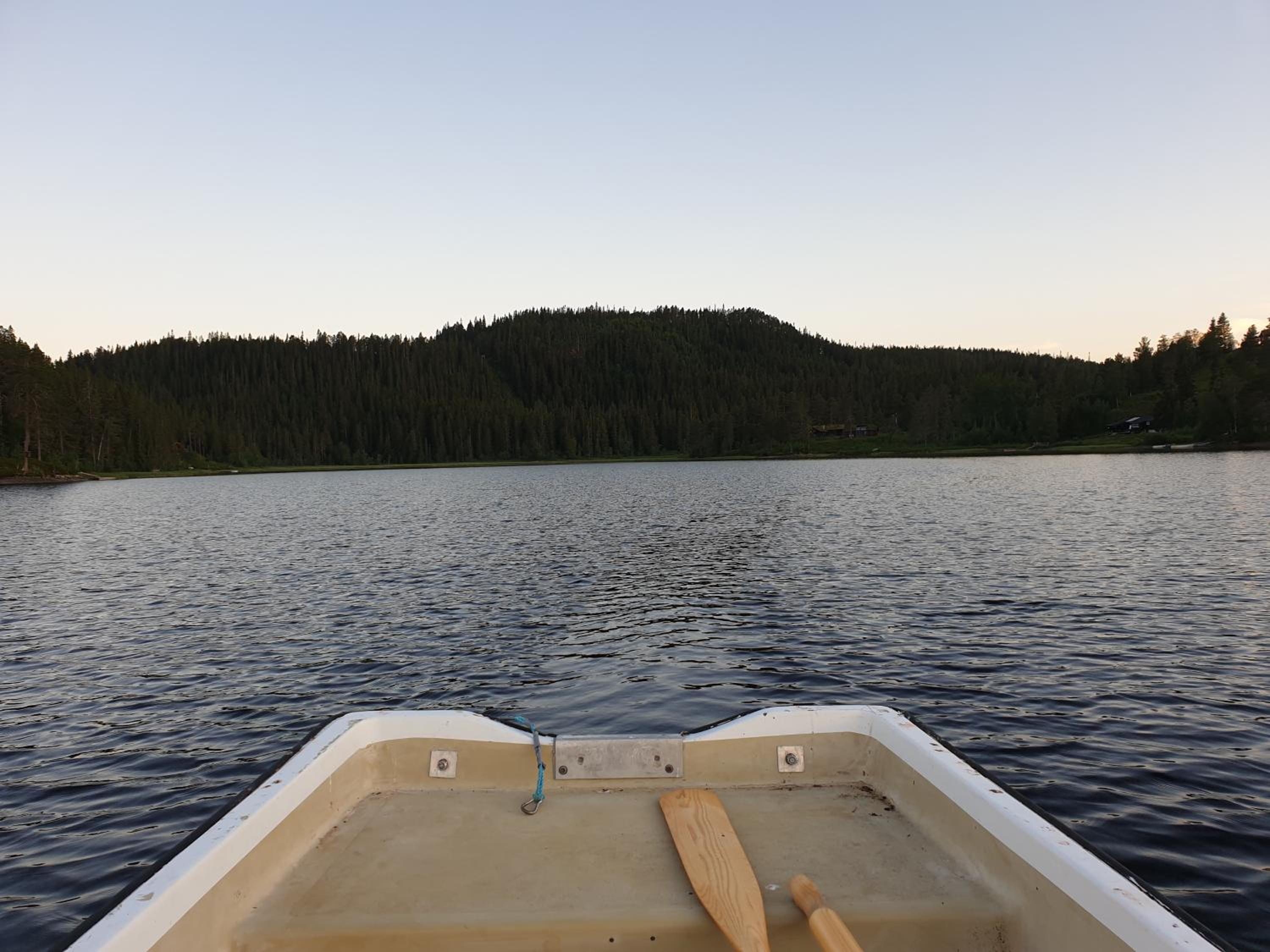 Idyllic lakeside cabin with private beach and boat