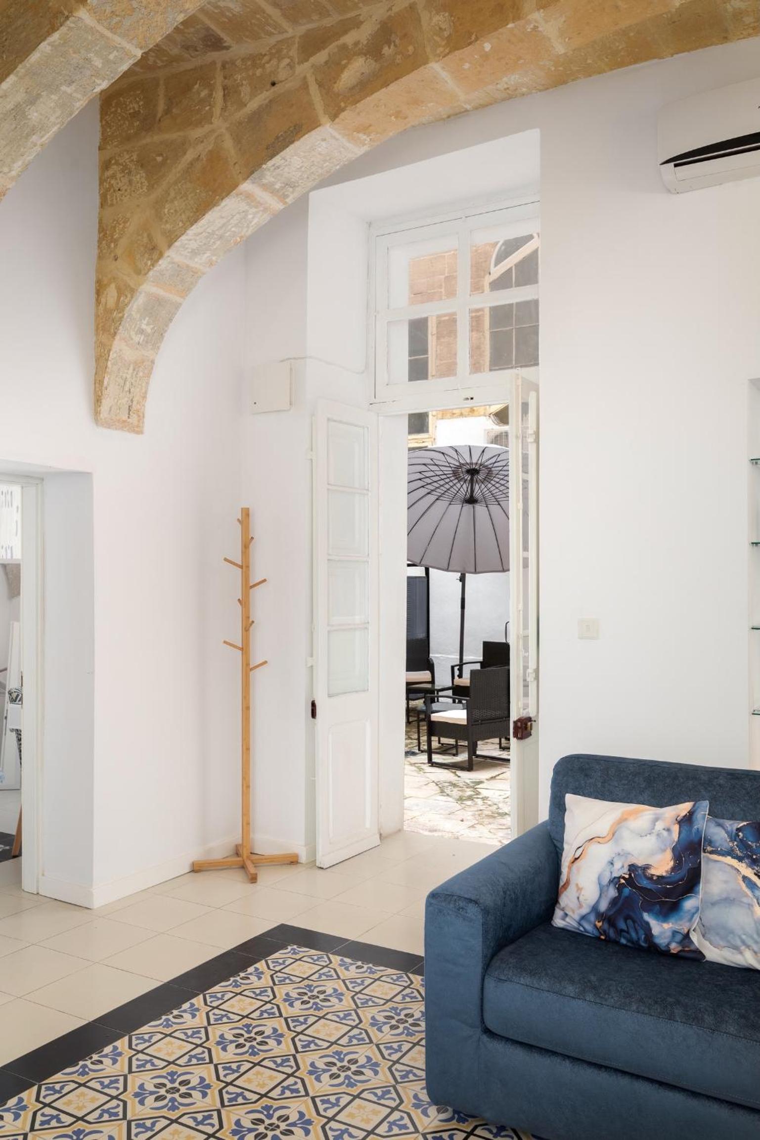 Modern Traditional Apartment with Maltese Internal Court Yard - Designed with Traditional Stone and Tiling view 2