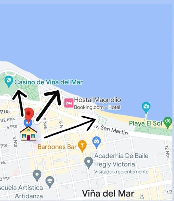 Amplio apartamento para 7 personas a pasos del mar y casino