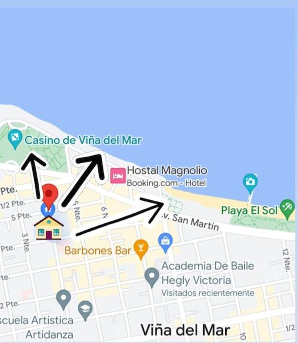 Amplio apartamento para 7 personas a pasos del mar y casino