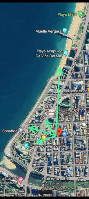 Amplio apartamento para 7 personas a pasos del mar y casino