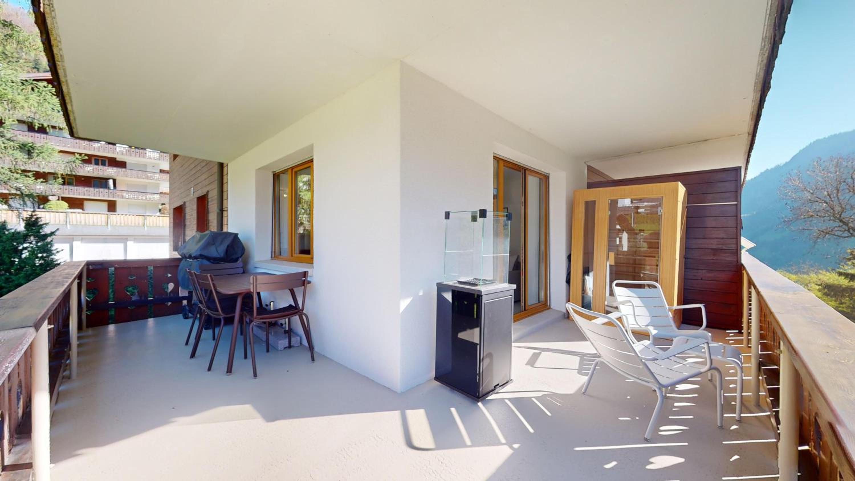 Modern alpine apartment with sauna