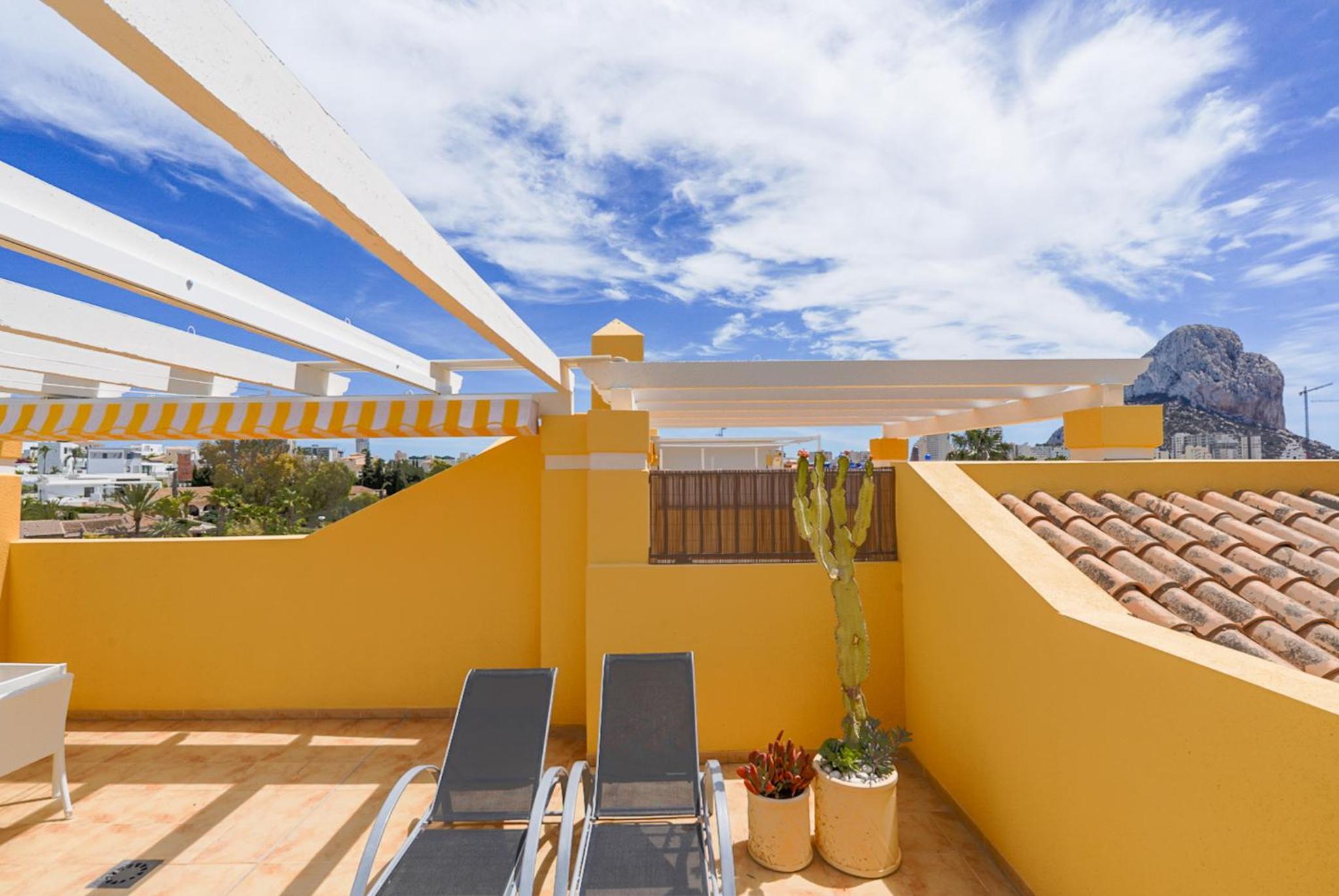 Apto con terraza y BBQ privadas Residencial Estrella de Calpe
