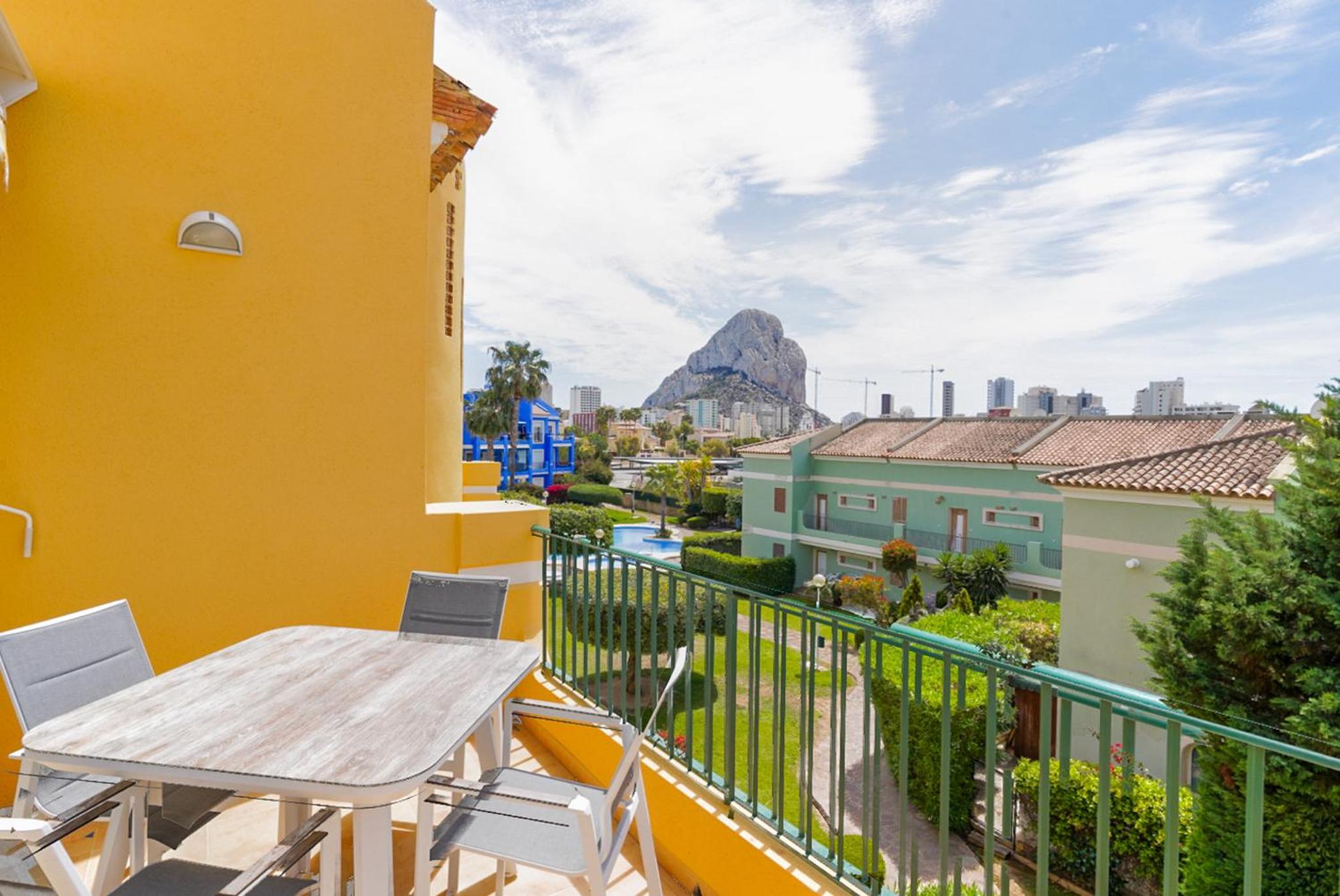 Apto con terraza y BBQ privadas Residencial Estrella de Calpe