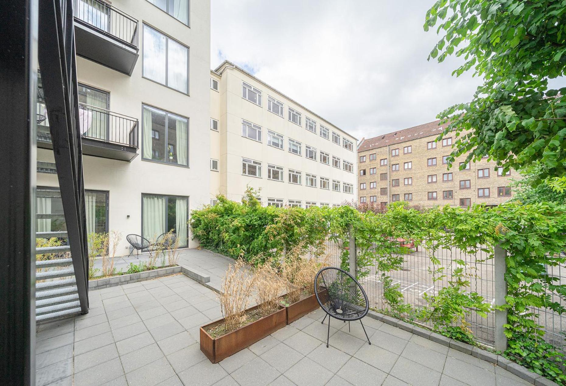 Studio townhouse w private terrace in converted warehouse