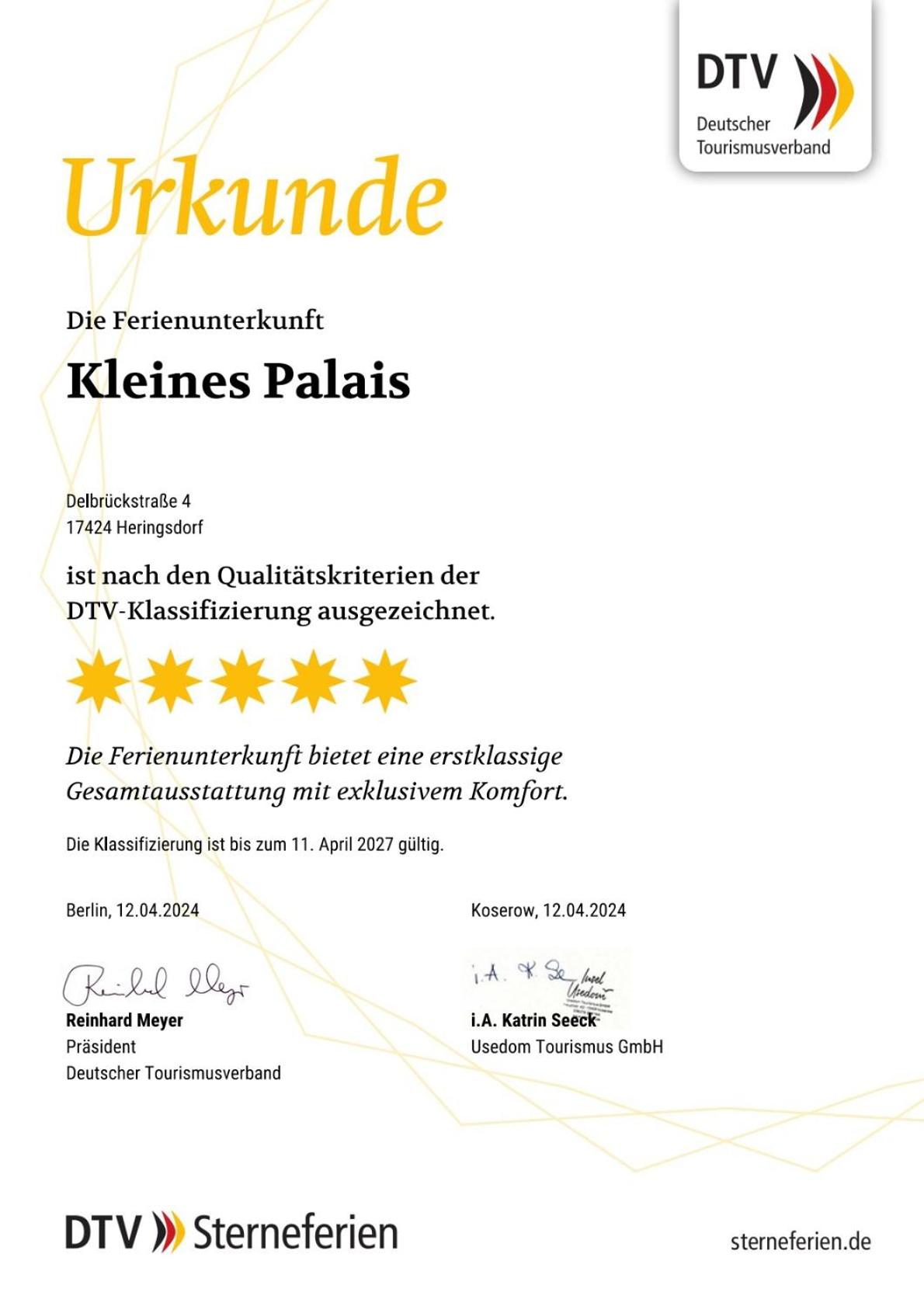Ferienhaus Kleines Palais