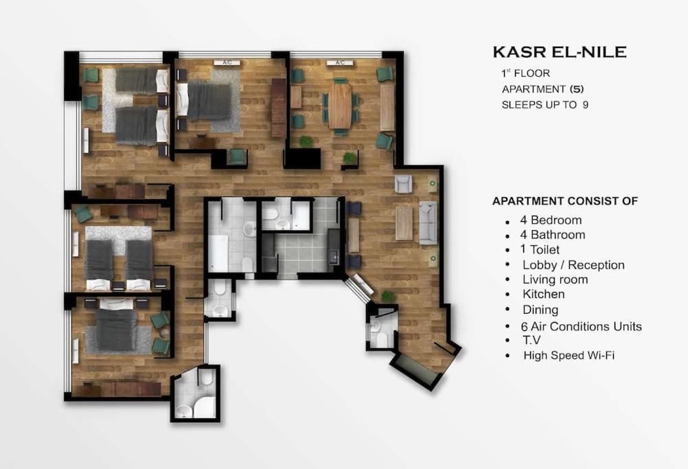 Chic 4BR Apt in Downtown - Mint 5
