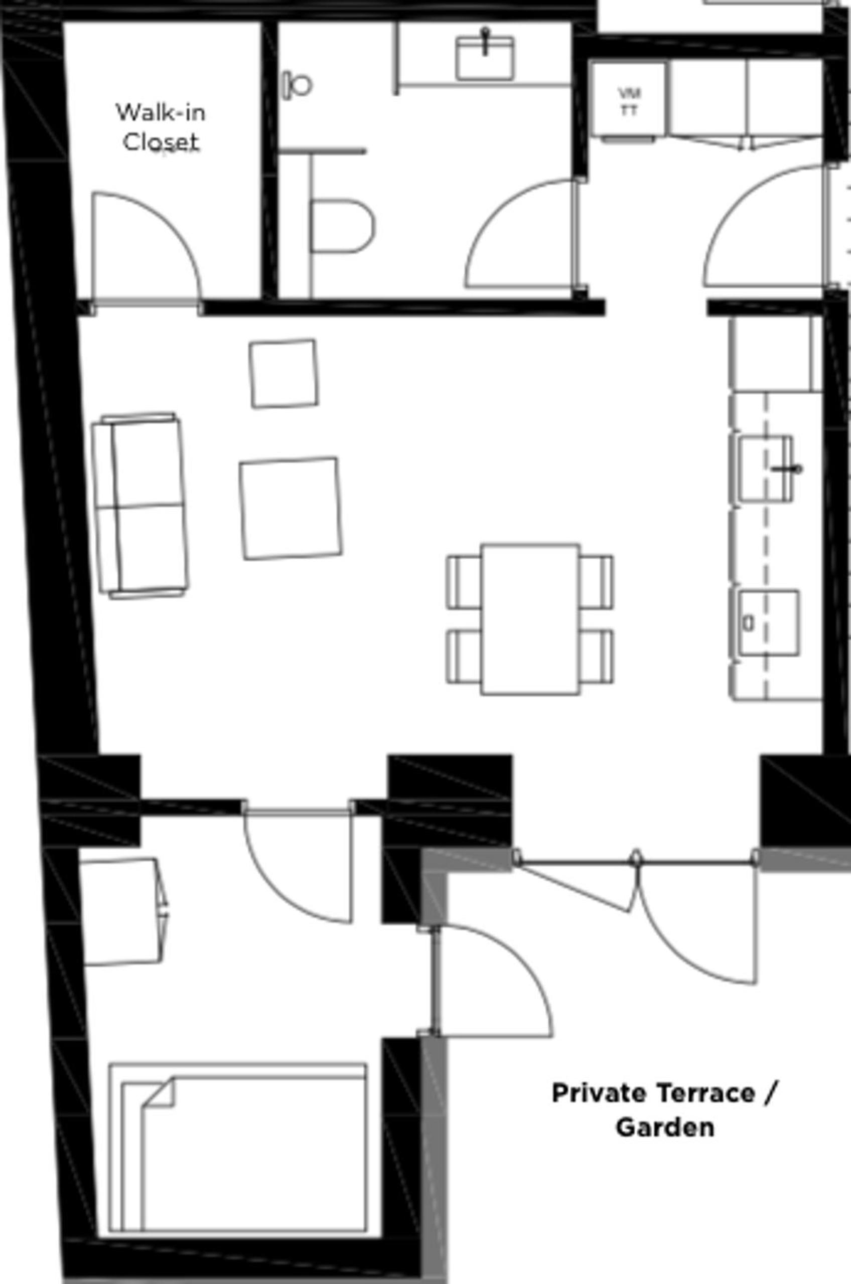 1-BR apartment w a terrace in Nørrebro - 217 view 2