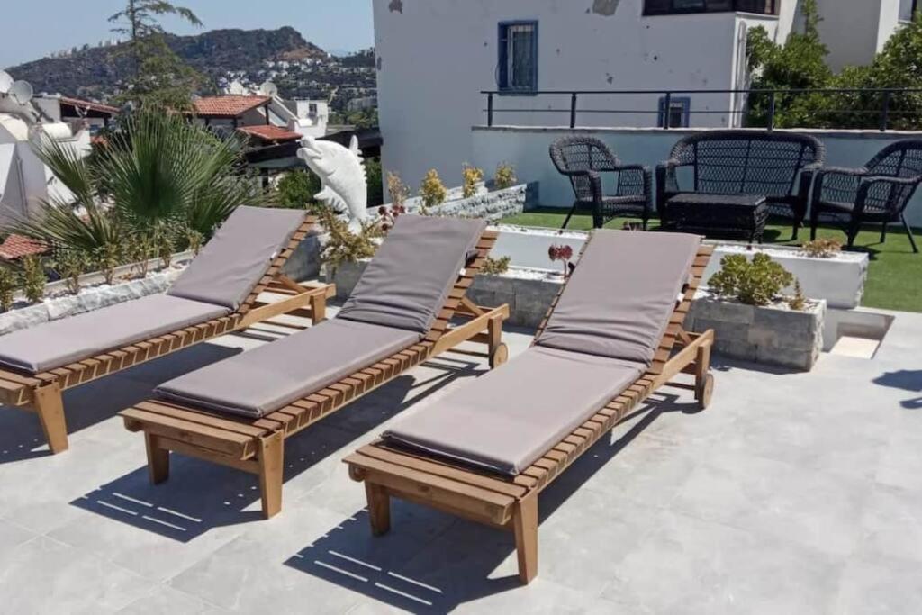 3BR-Villa with Private Pool, BBQ, Sea View-Bodrum Yalikavak view 3