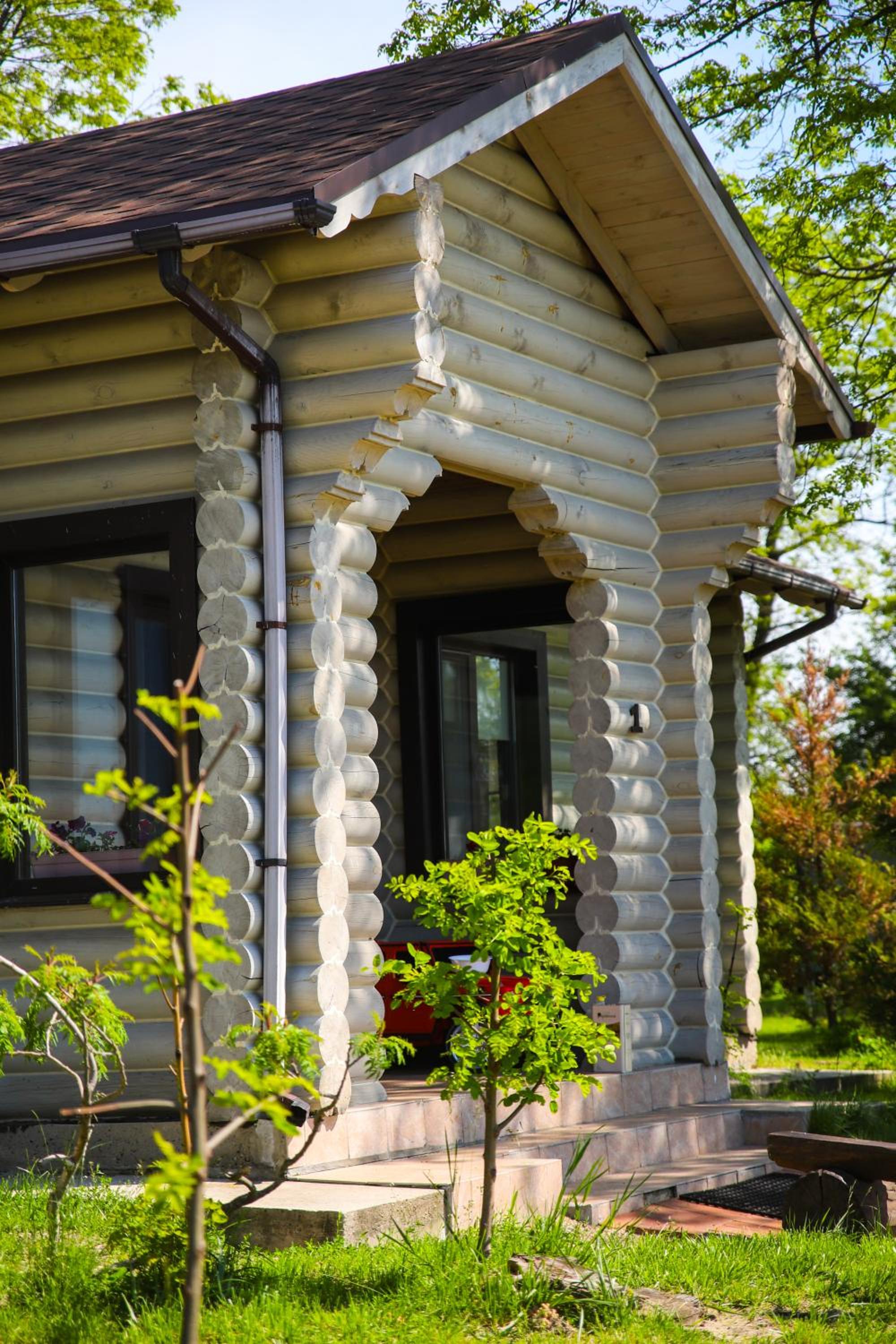 Pastoral wooden hauses