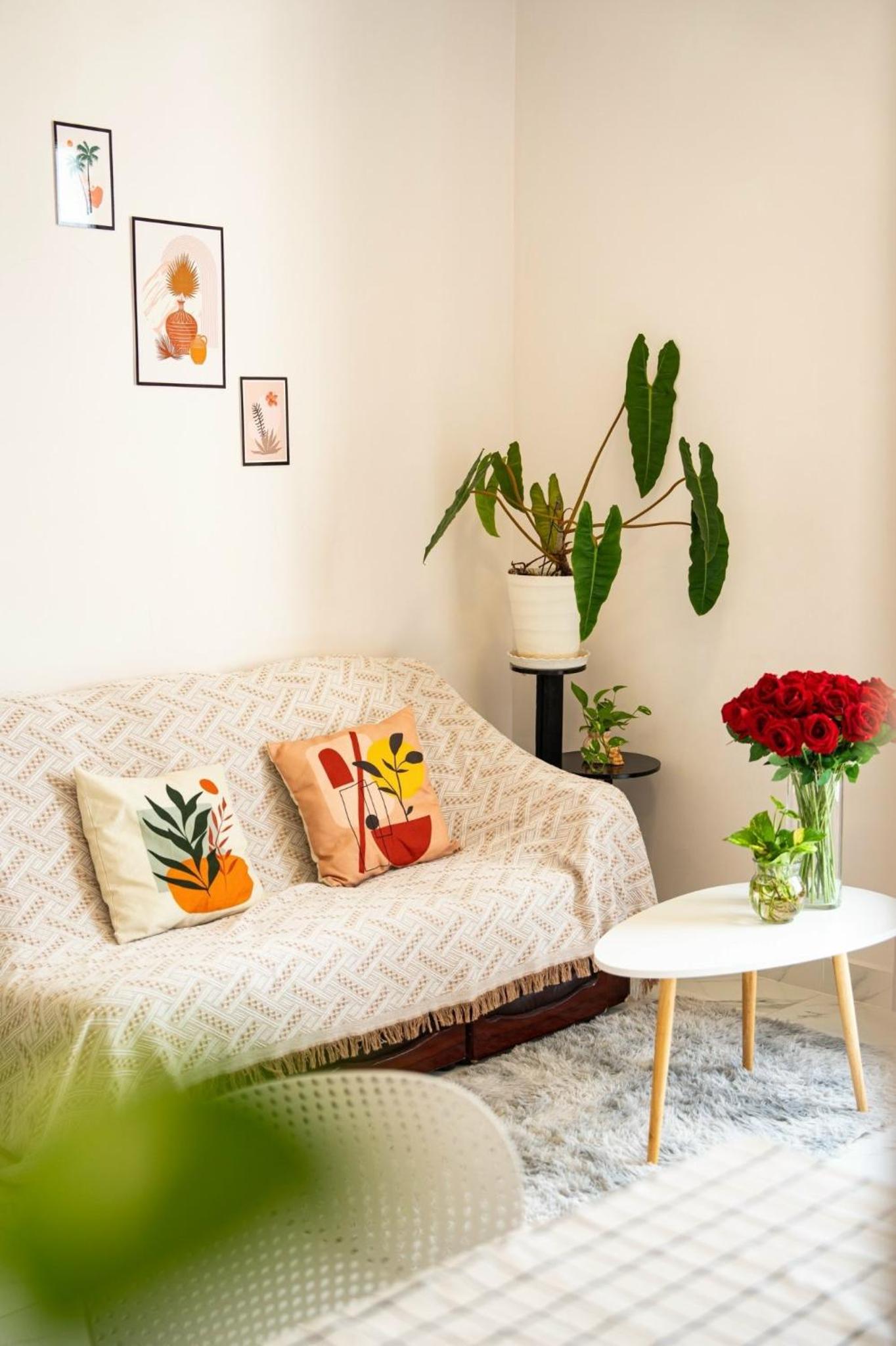 Căn hộ 1 phòng ngủ đầy đủ nội thất