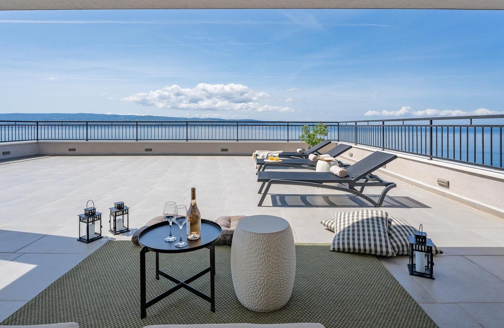 Seaview Villa ELZA with heated pool, summer kitchen, gym, seaviews view 3