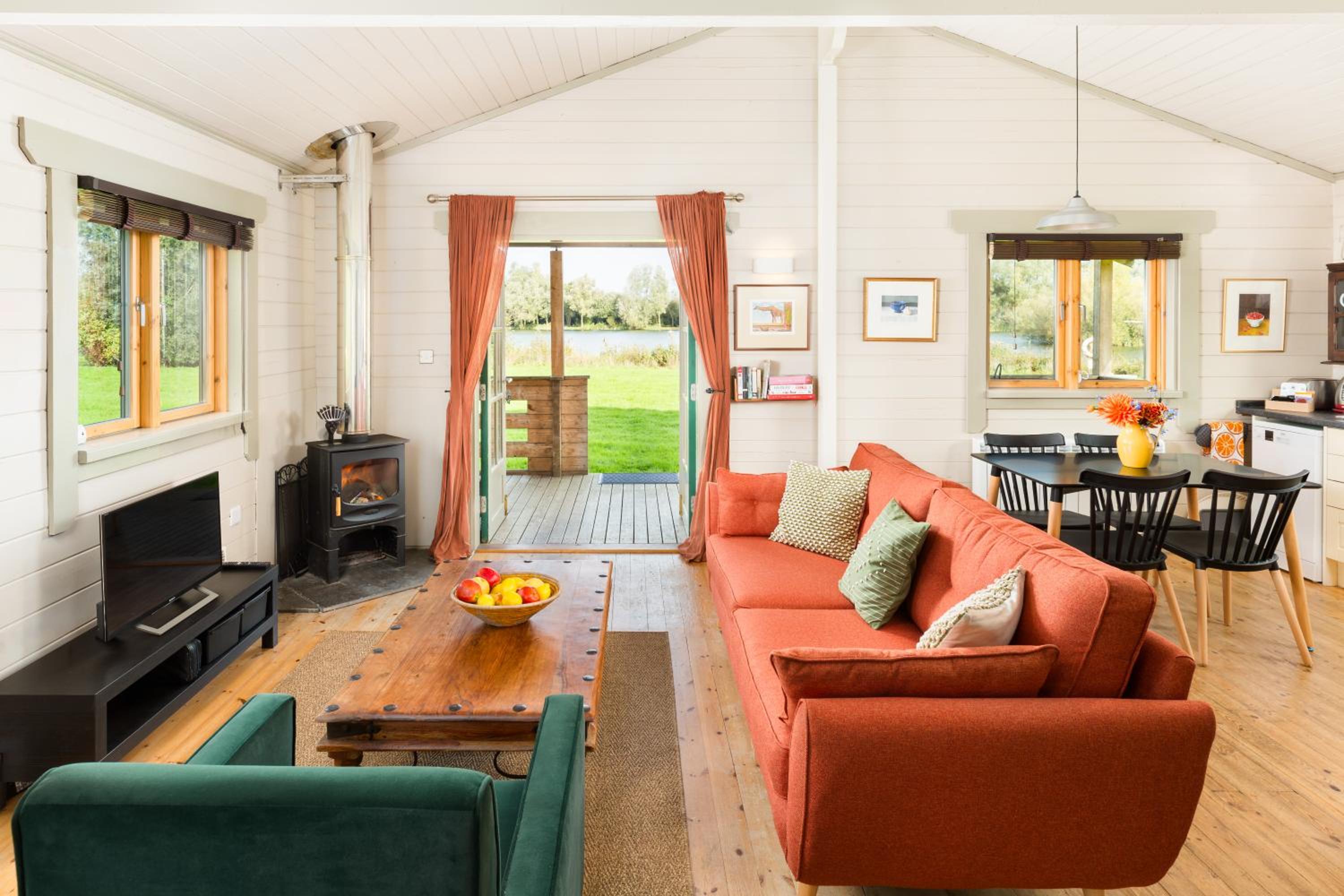 Iris Lodge, with cosy Log Burner view 3