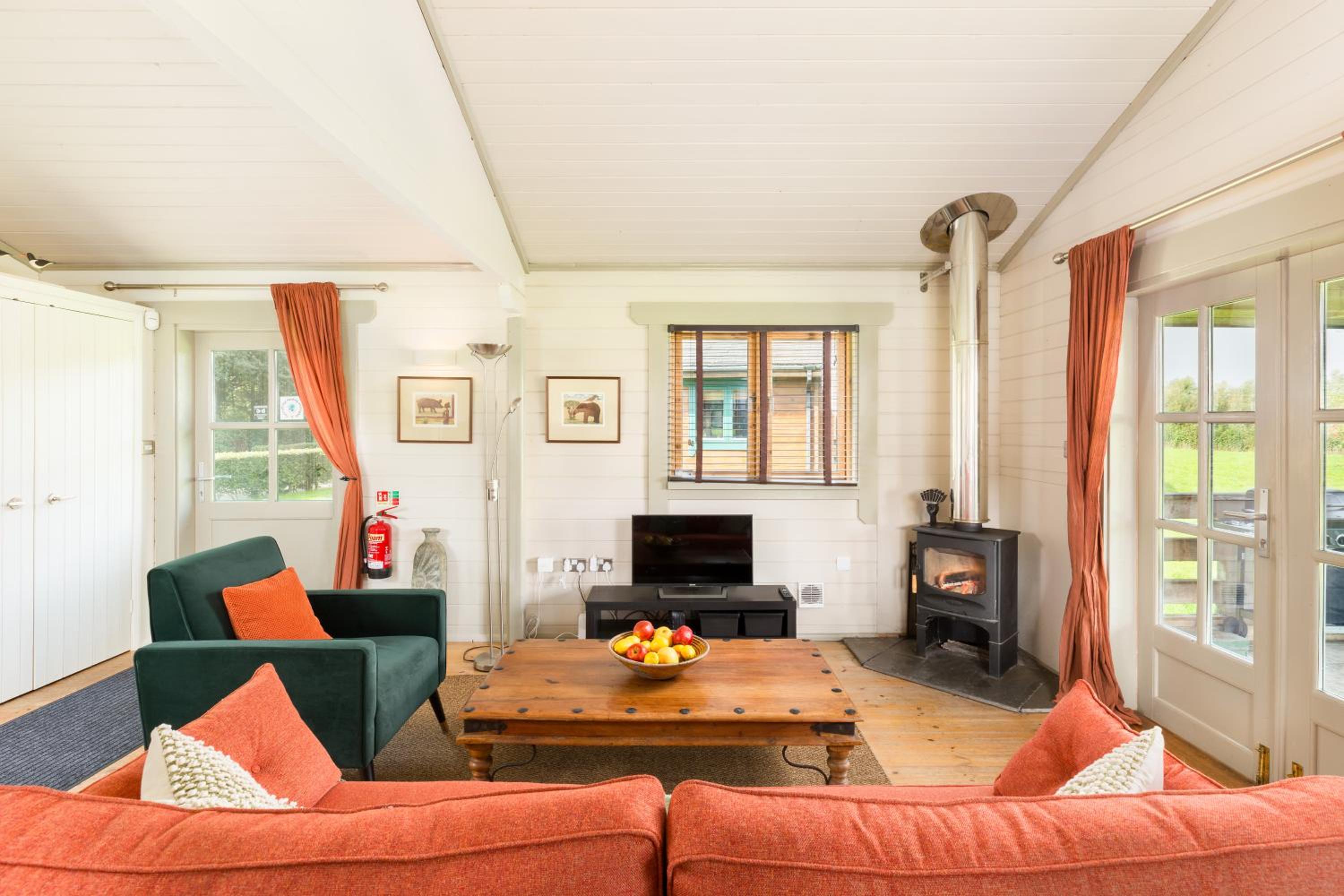 Iris Lodge, with cosy Log Burner view 4