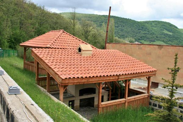 outdoor BBQ area