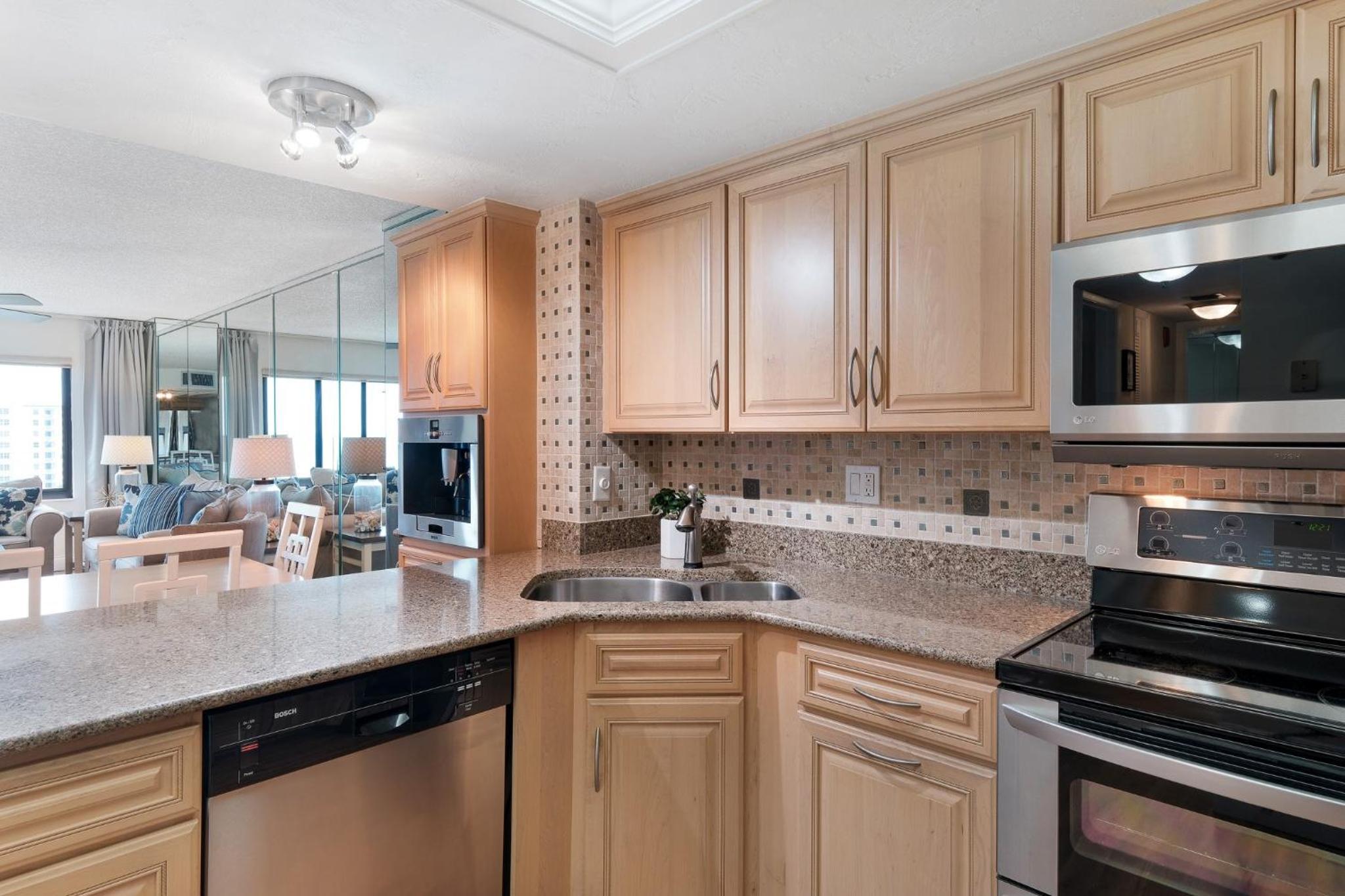 Sunrise beach views with top complex amenities and pool access!