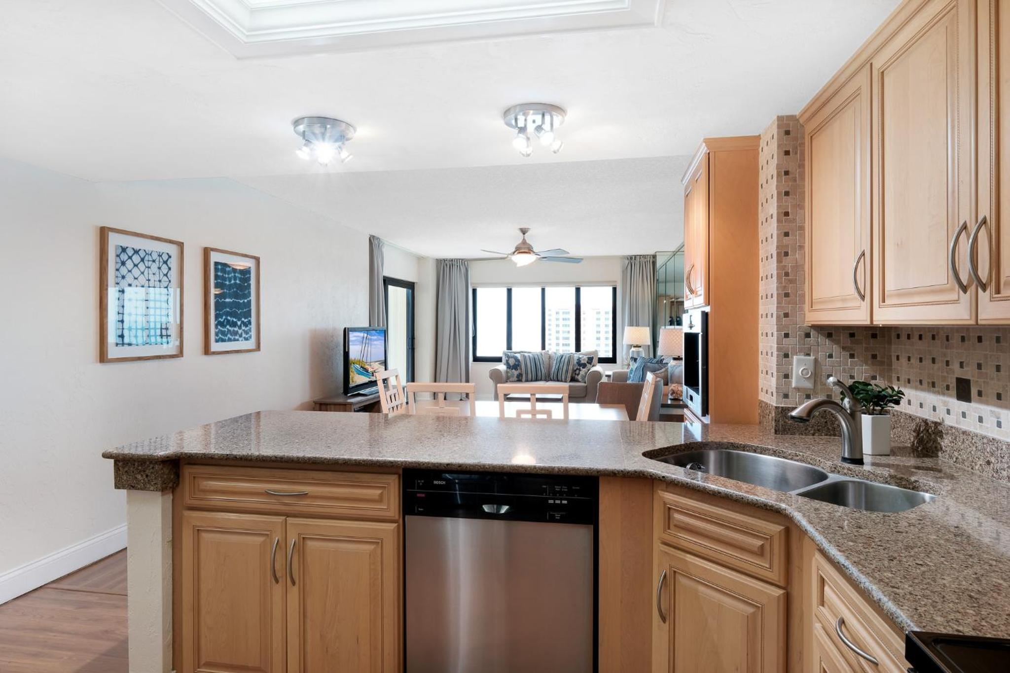 Sunrise beach views with top complex amenities and pool access!
