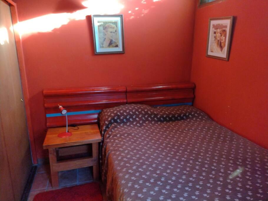 casa al pie del cerro Otto rodeada de bosque.